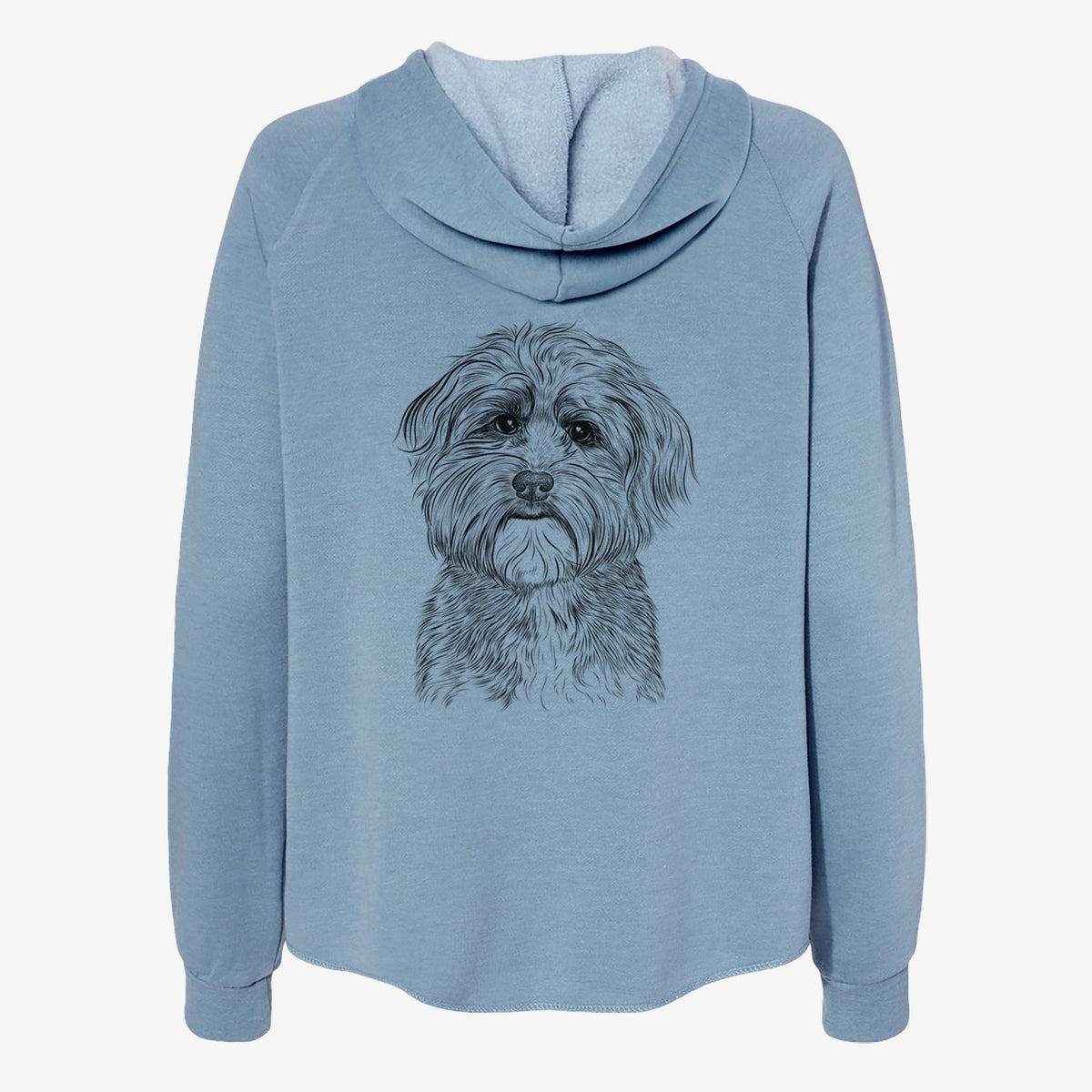 Bingo the Mixed Breed - Women's Cali Wave Zip-Up Sweatshirt