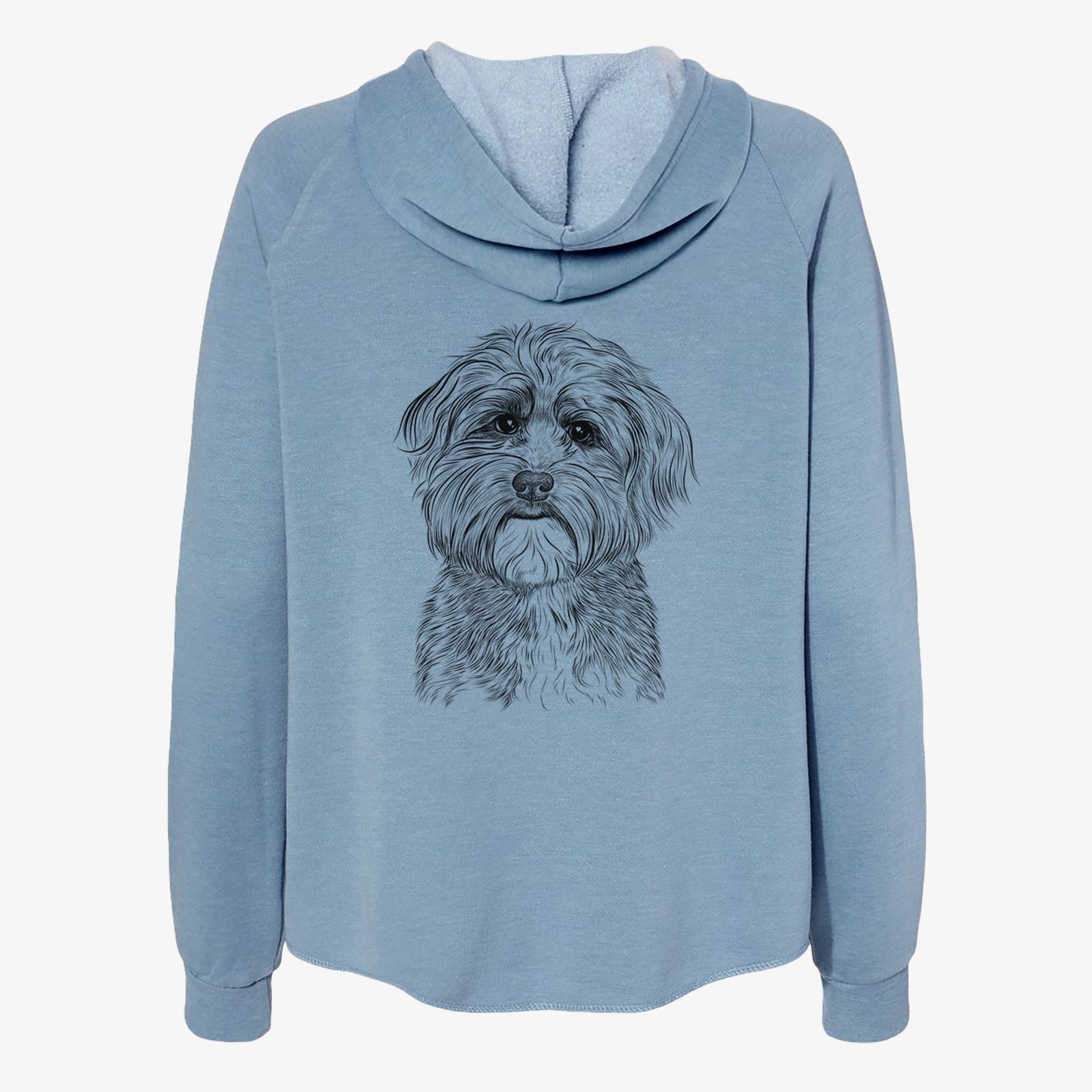 Bingo the Mixed Breed - Women's Cali Wave Zip-Up Sweatshirt