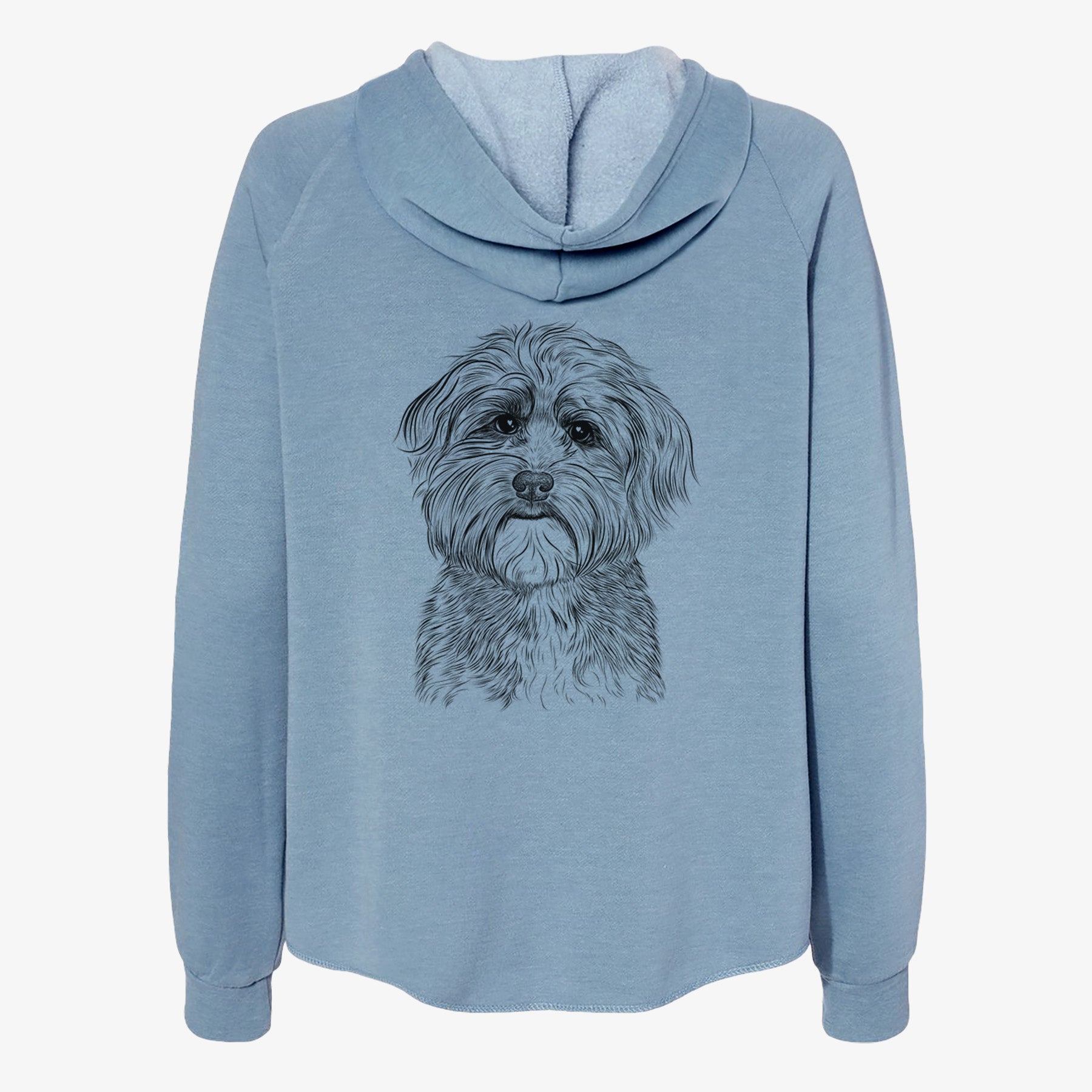 Bingo the Mixed Breed - Women's Cali Wave Zip-Up Sweatshirt