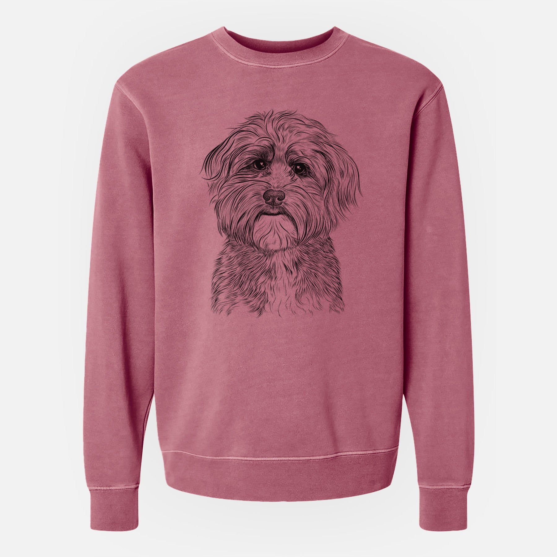 Bare Bingo the Mixed Breed - Unisex Pigment Dyed Crew Sweatshirt