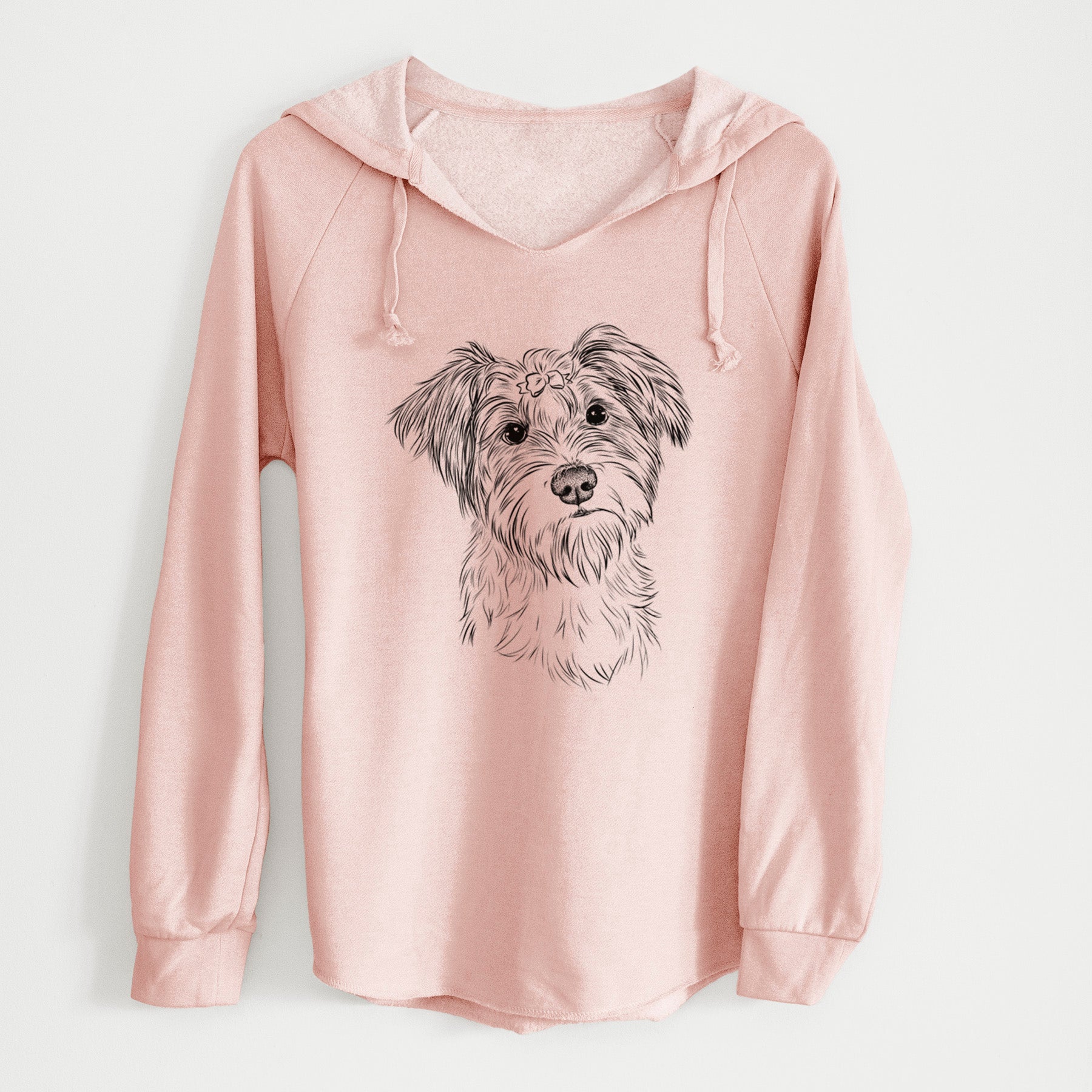 Bare Birdee the Schnauzer Mix - Cali Wave Hooded Sweatshirt