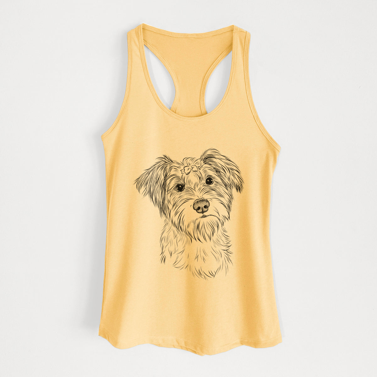Birdee the Schnauzer Mix - Women's Racerback Tanktop