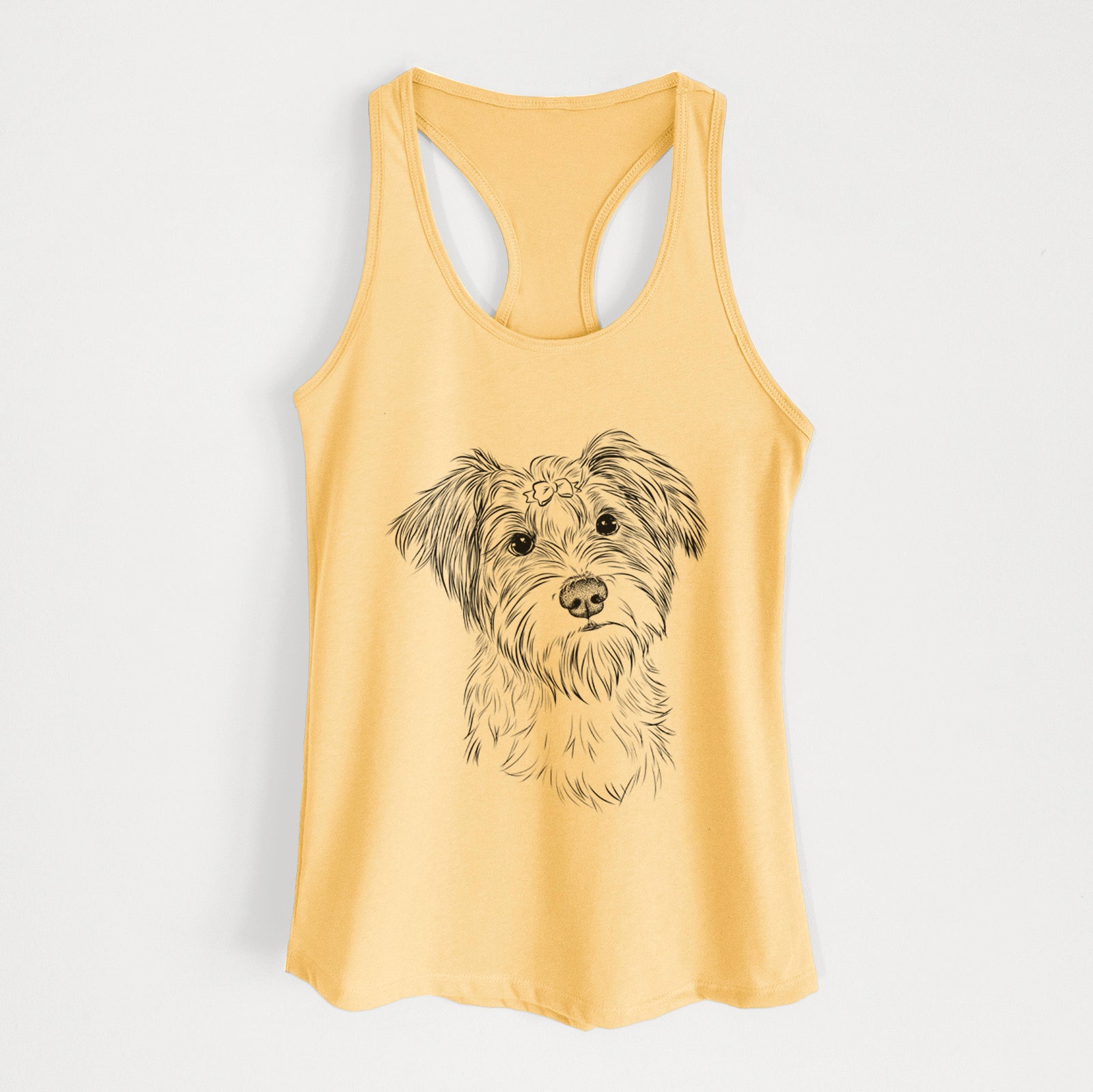 Birdee the Schnauzer Mix - Women's Racerback Tanktop