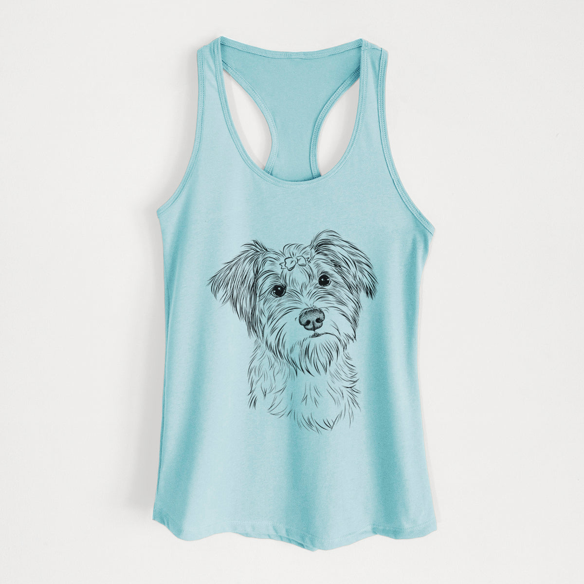 Birdee the Schnauzer Mix - Women's Racerback Tanktop
