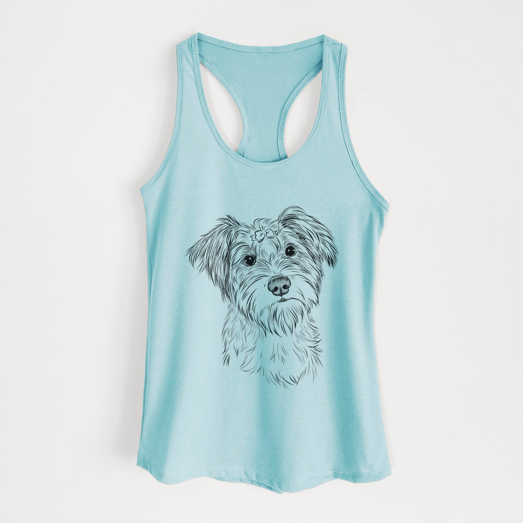 Birdee the Schnauzer Mix - Women's Racerback Tanktop