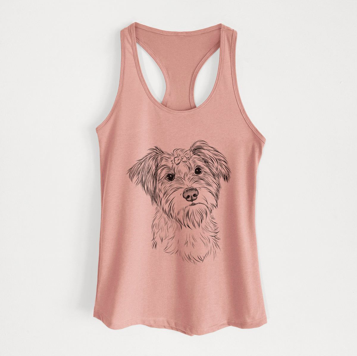 Birdee the Schnauzer Mix - Women's Racerback Tanktop