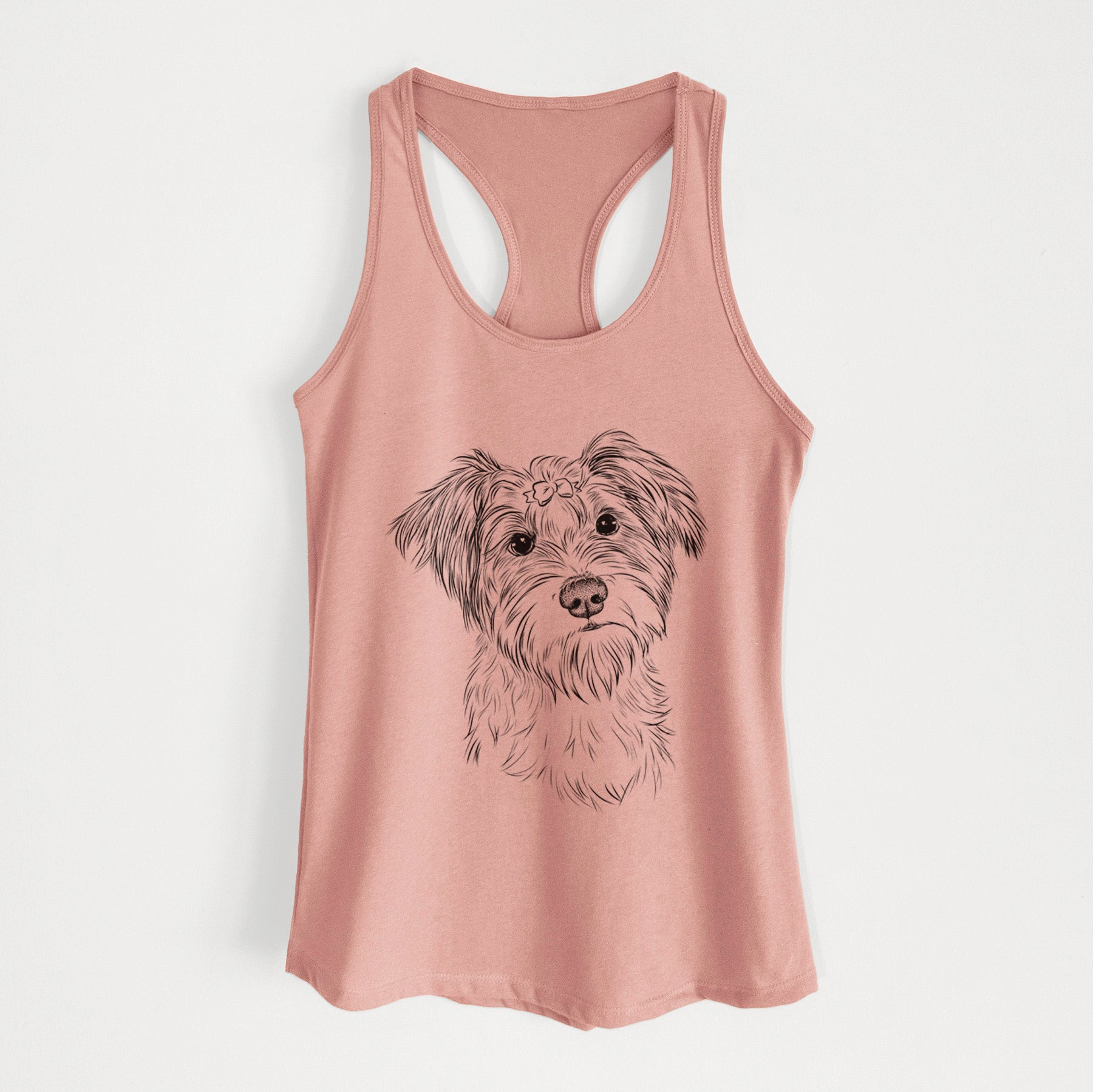 Birdee the Schnauzer Mix - Women's Racerback Tanktop