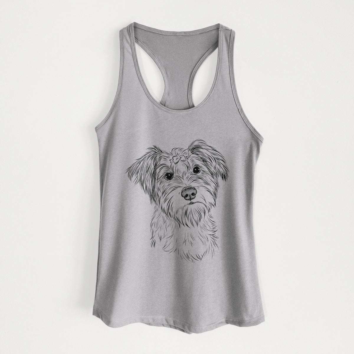 Birdee the Schnauzer Mix - Women's Racerback Tanktop