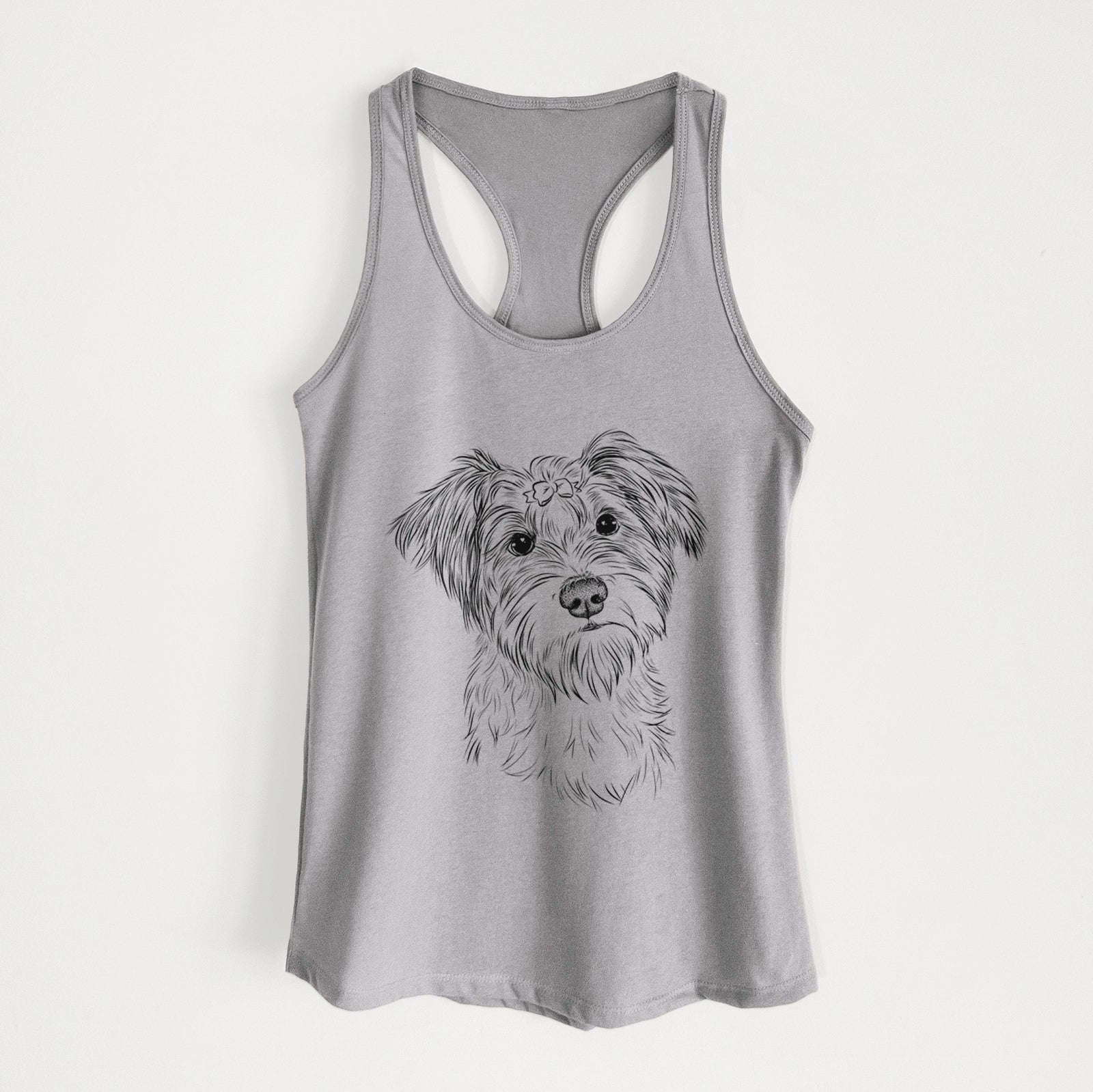 Birdee the Schnauzer Mix - Women's Racerback Tanktop