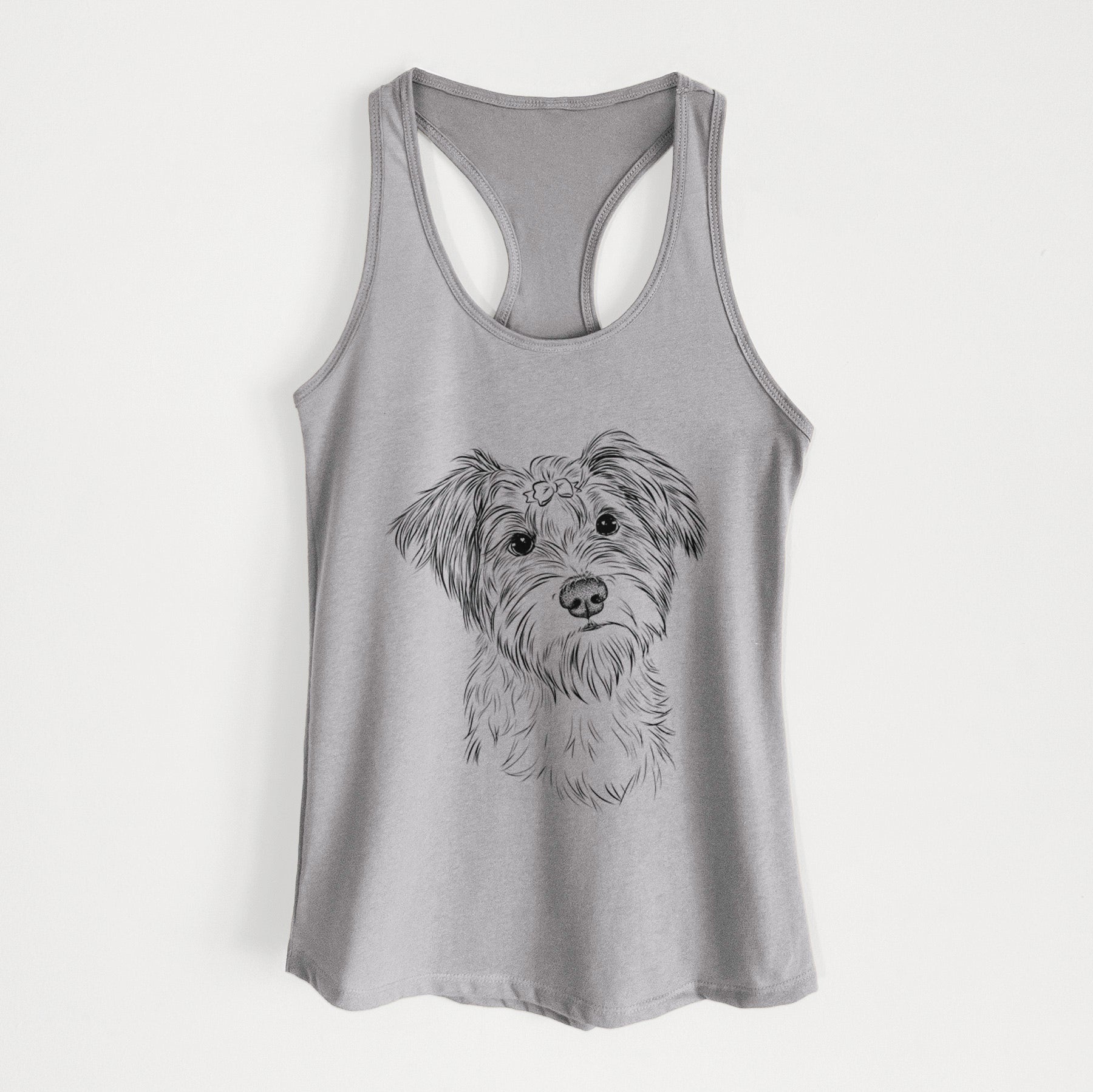 Birdee the Schnauzer Mix - Women's Racerback Tanktop