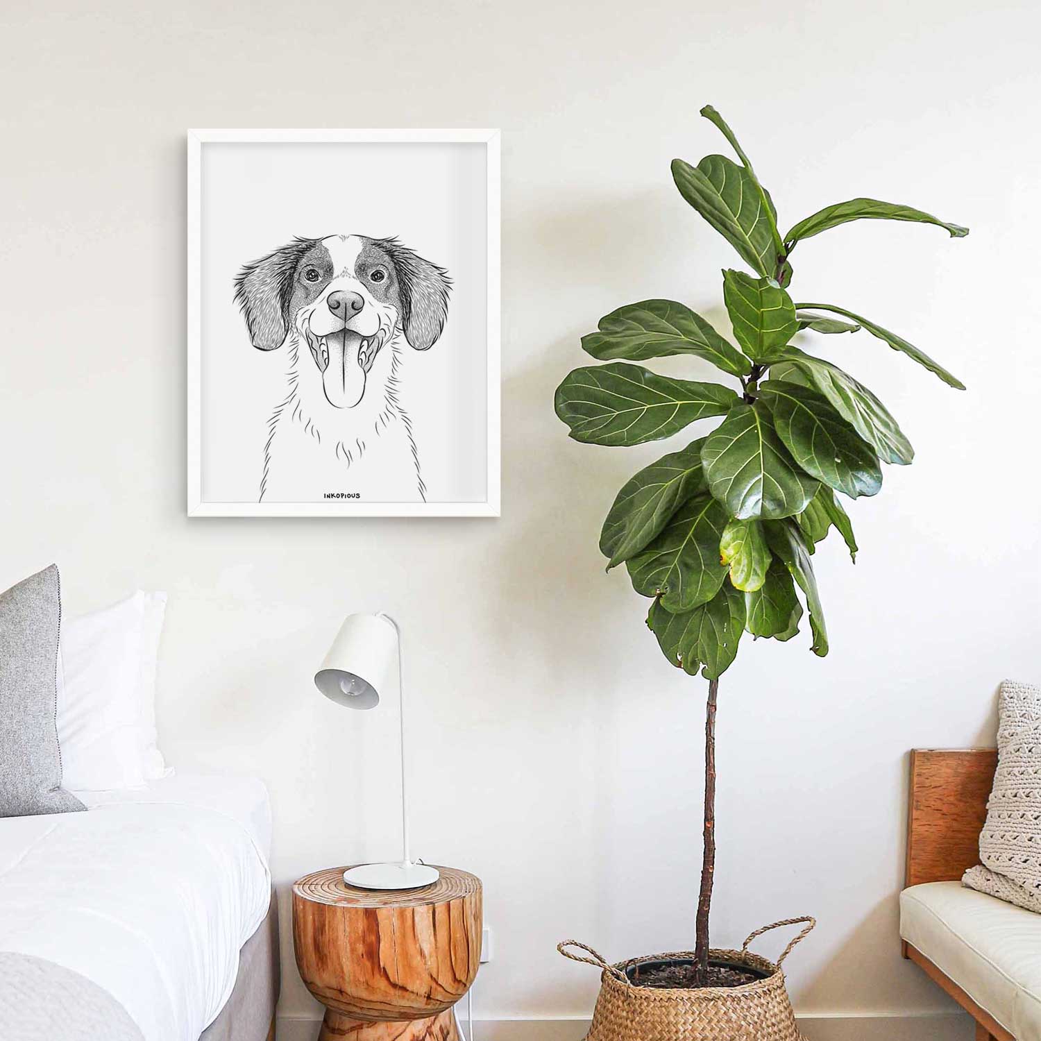 Birdie the Brittany Art Print