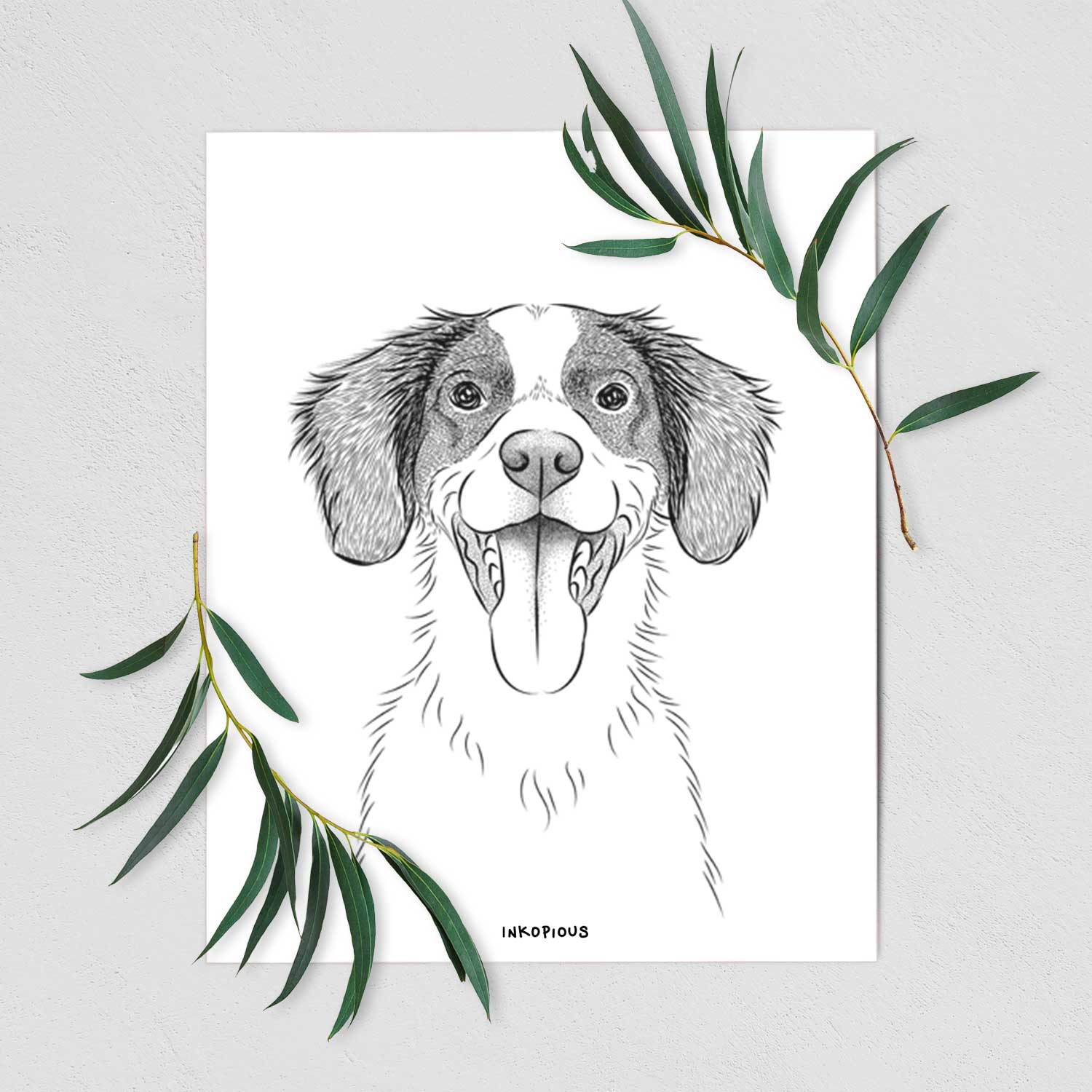 Birdie the Brittany Art Print