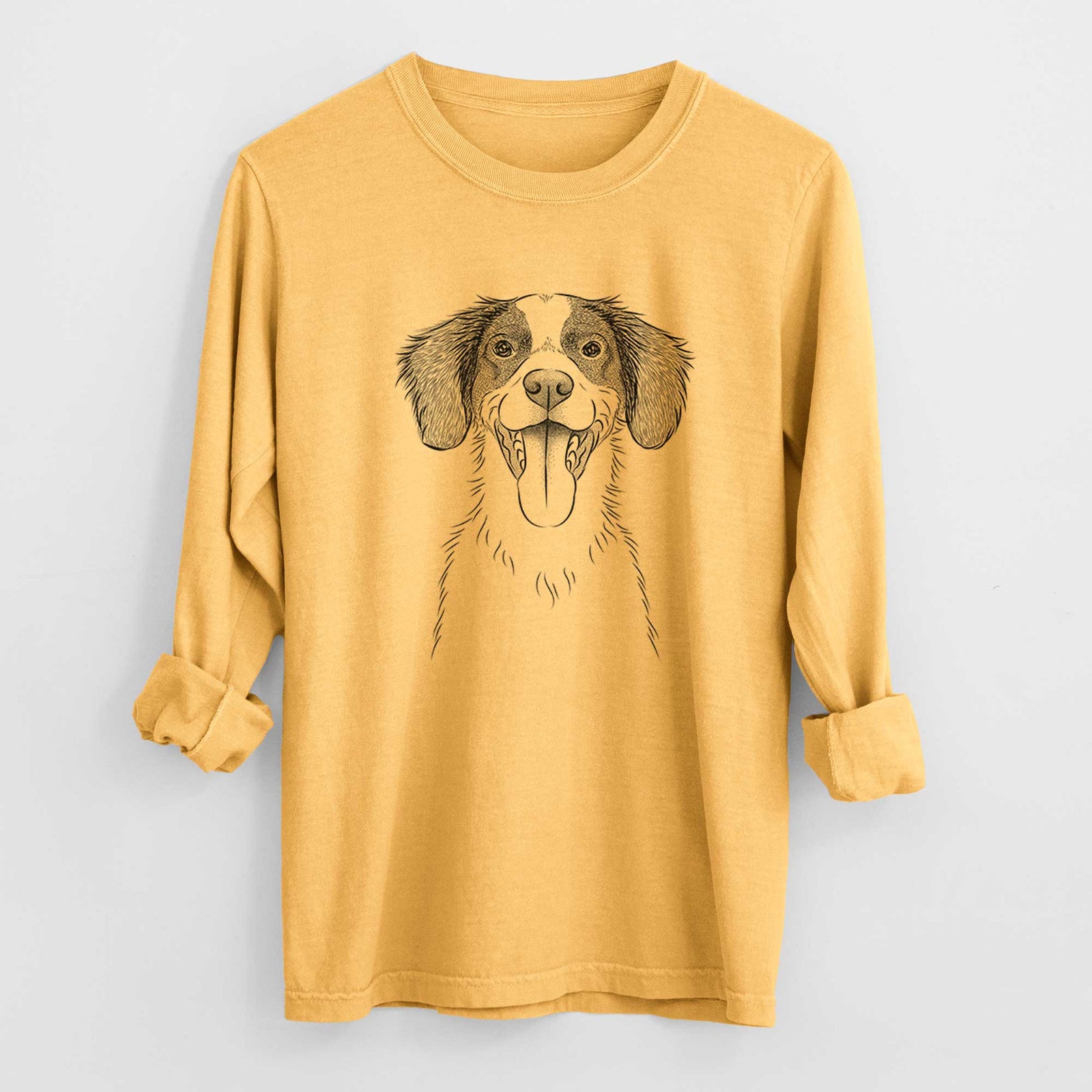 Bare Birdie the Brittany - Heavyweight 100% Cotton Long Sleeve