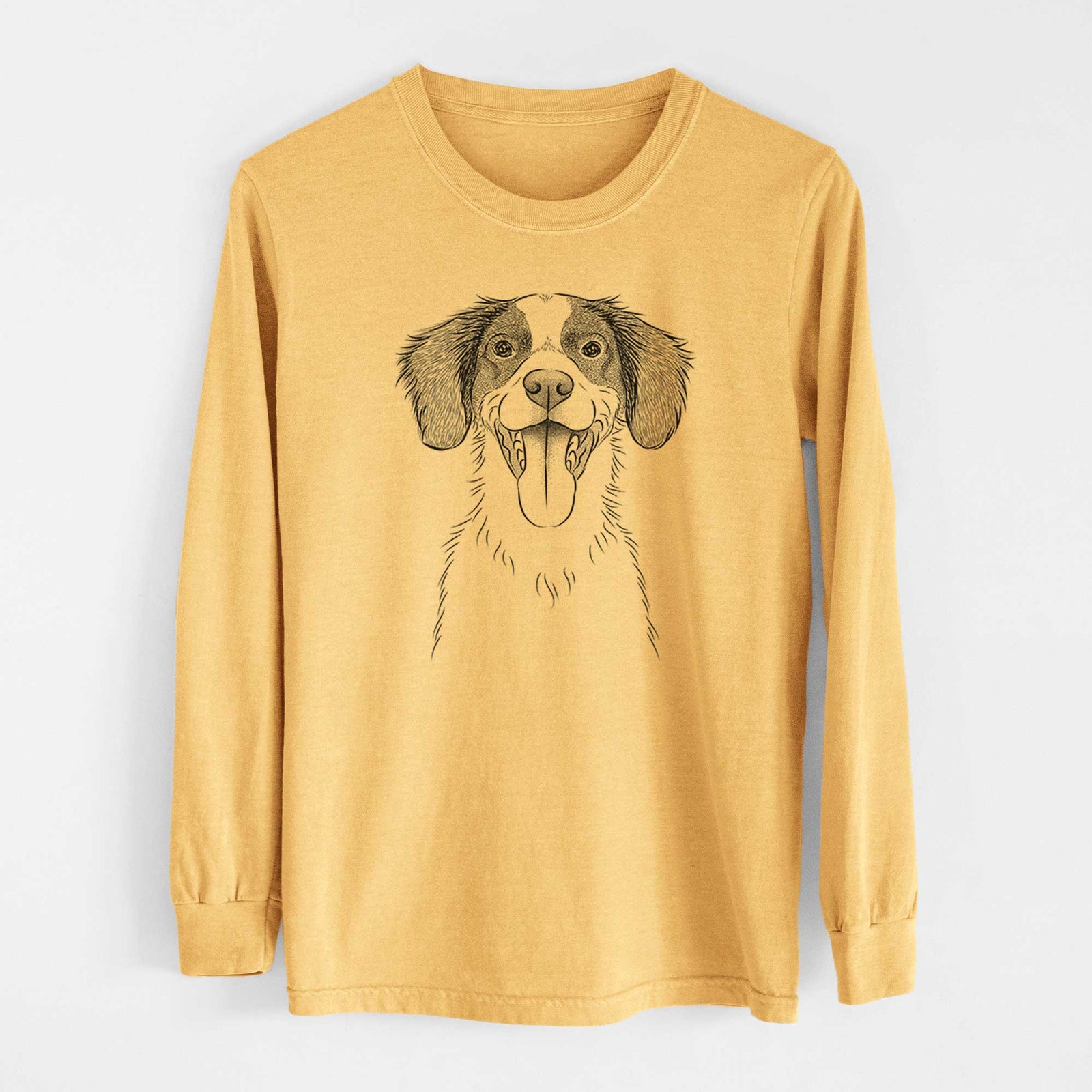 Bare Birdie the Brittany - Heavyweight 100% Cotton Long Sleeve