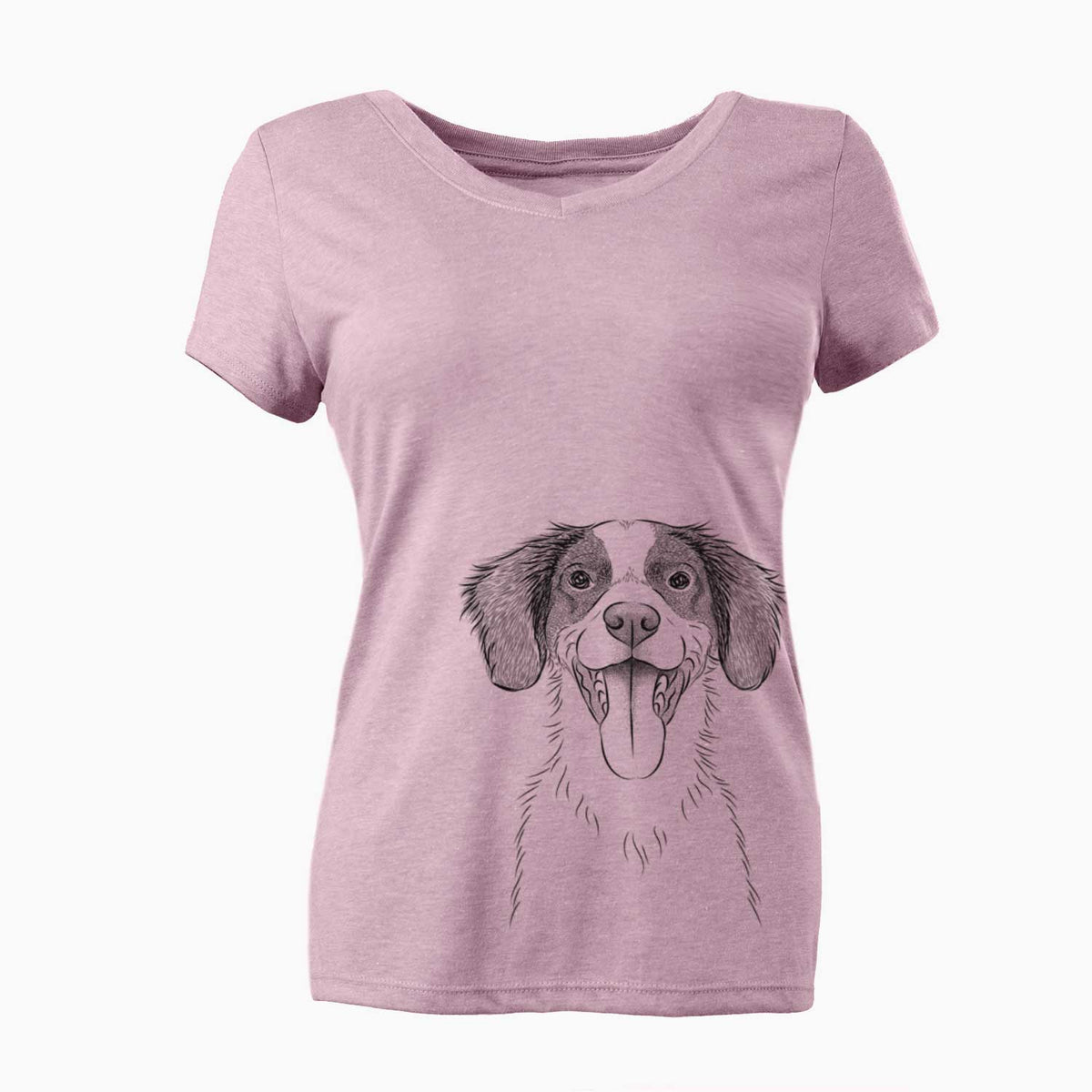 Bare Birdie the Brittany - Women's V-neck Shirt