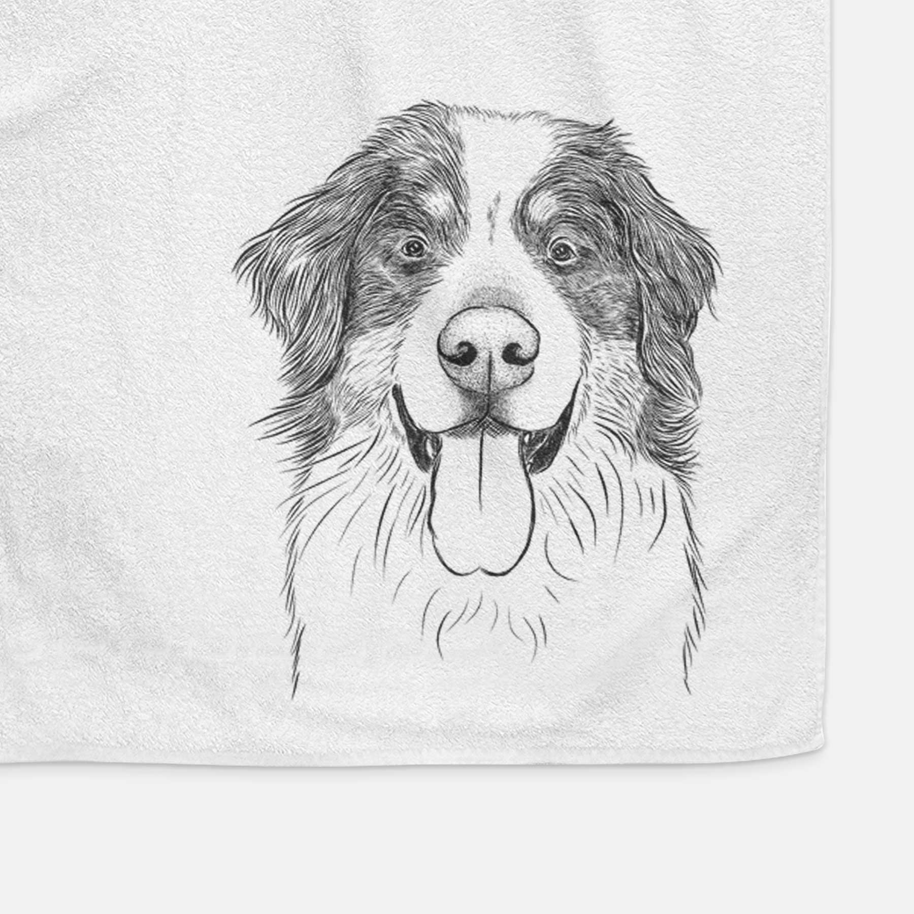 Blaze the Bernese Mountain Dog Decorative Hand Towel