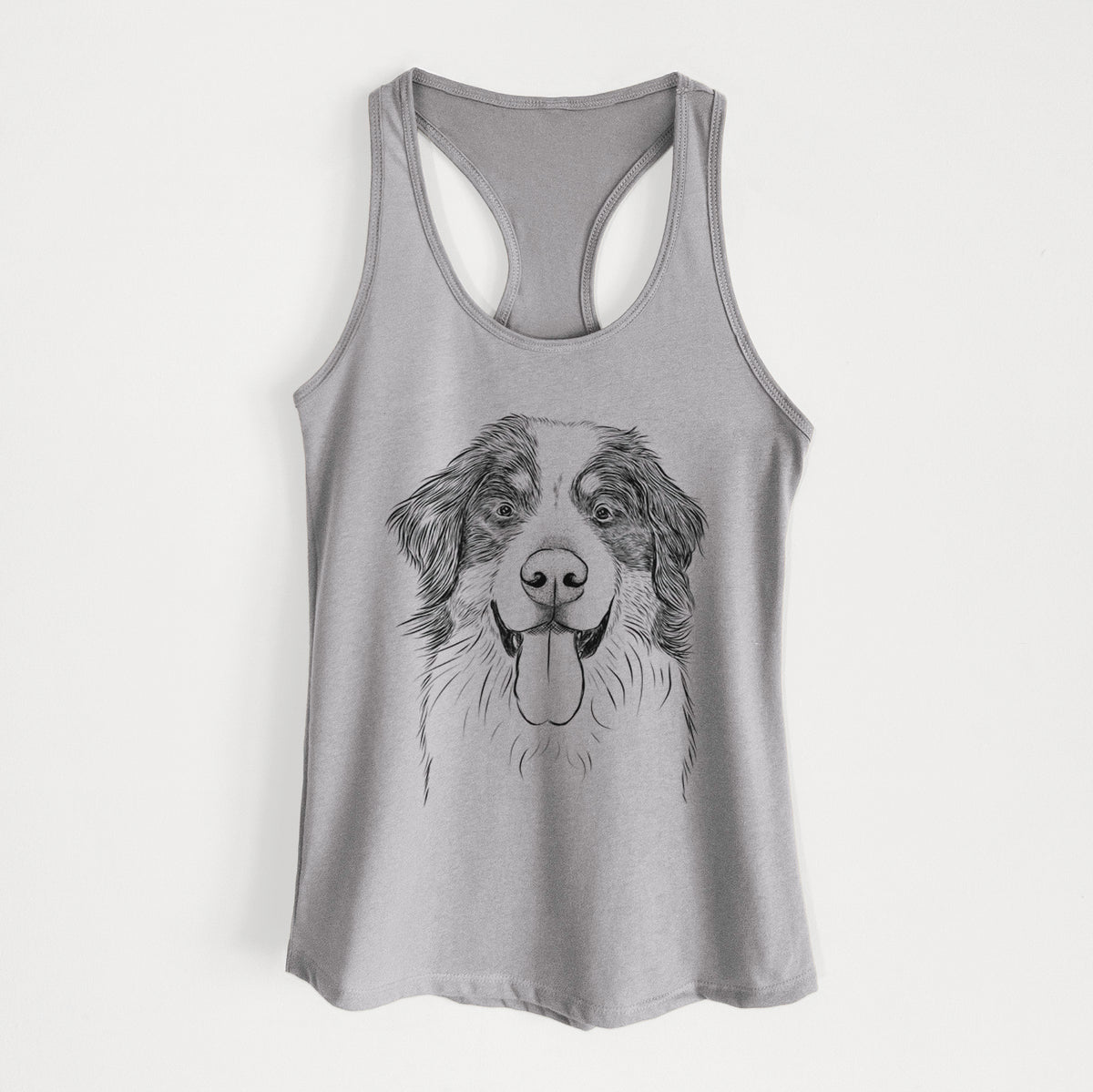 Blaze the Bernese Mountain Dog - Women&#39;s Racerback Tanktop