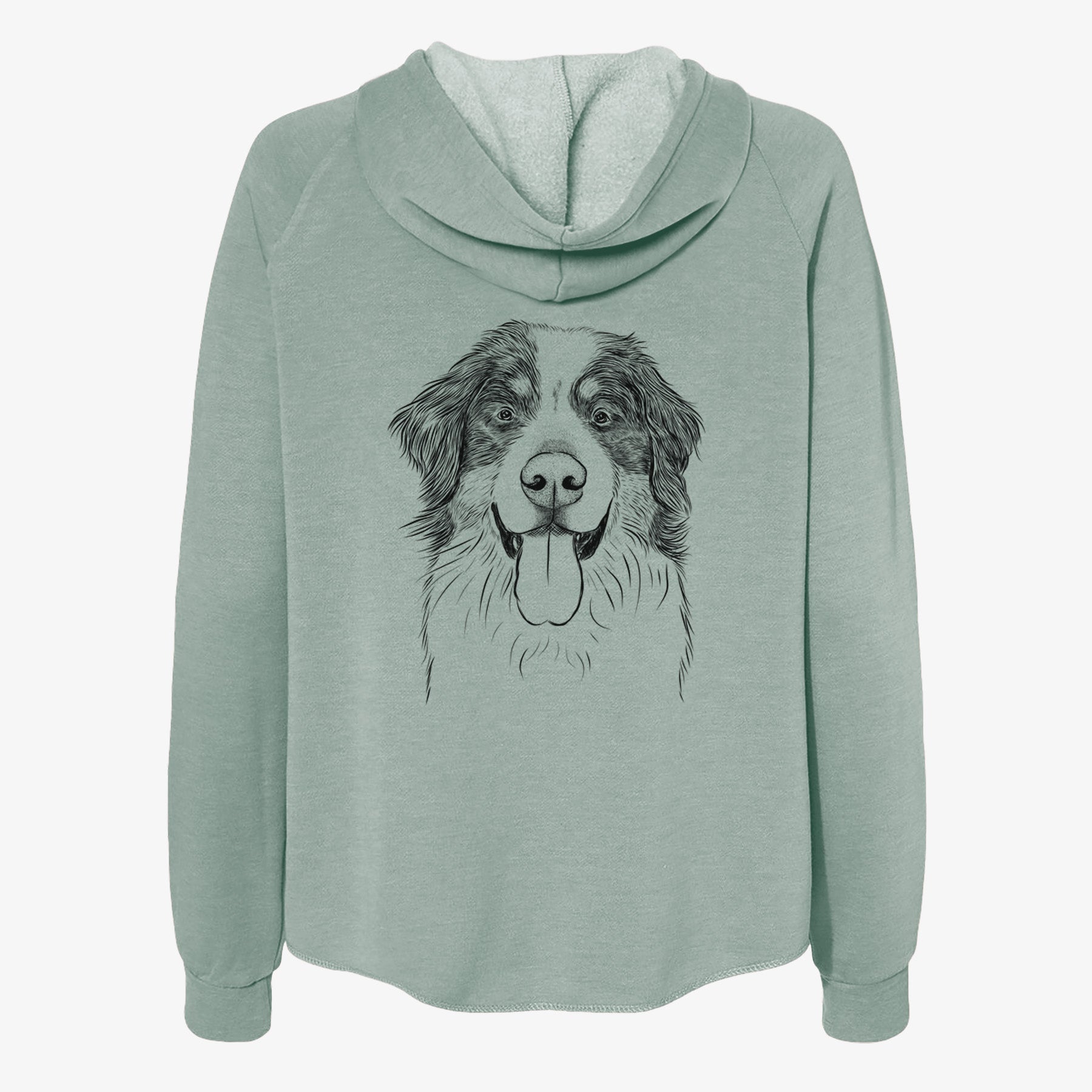 Blaze the Bernese Mountain Dog - Women's Cali Wave Zip-Up Sweatshirt