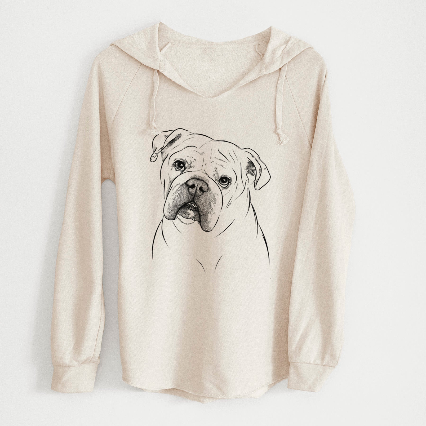 Bare Blossom the English Bulldog - Cali Wave Hooded Sweatshirt