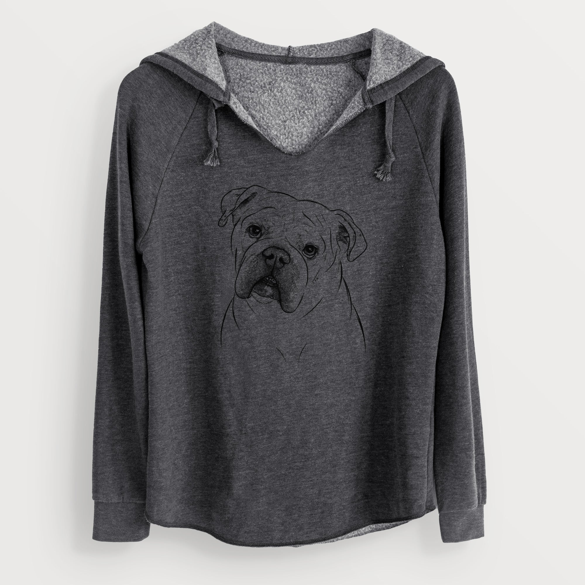 Bare Blossom the English Bulldog - Cali Wave Hooded Sweatshirt