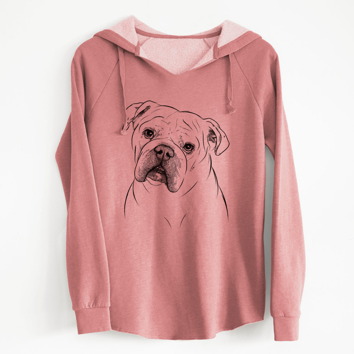 Bare Blossom the English Bulldog - Cali Wave Hooded Sweatshirt