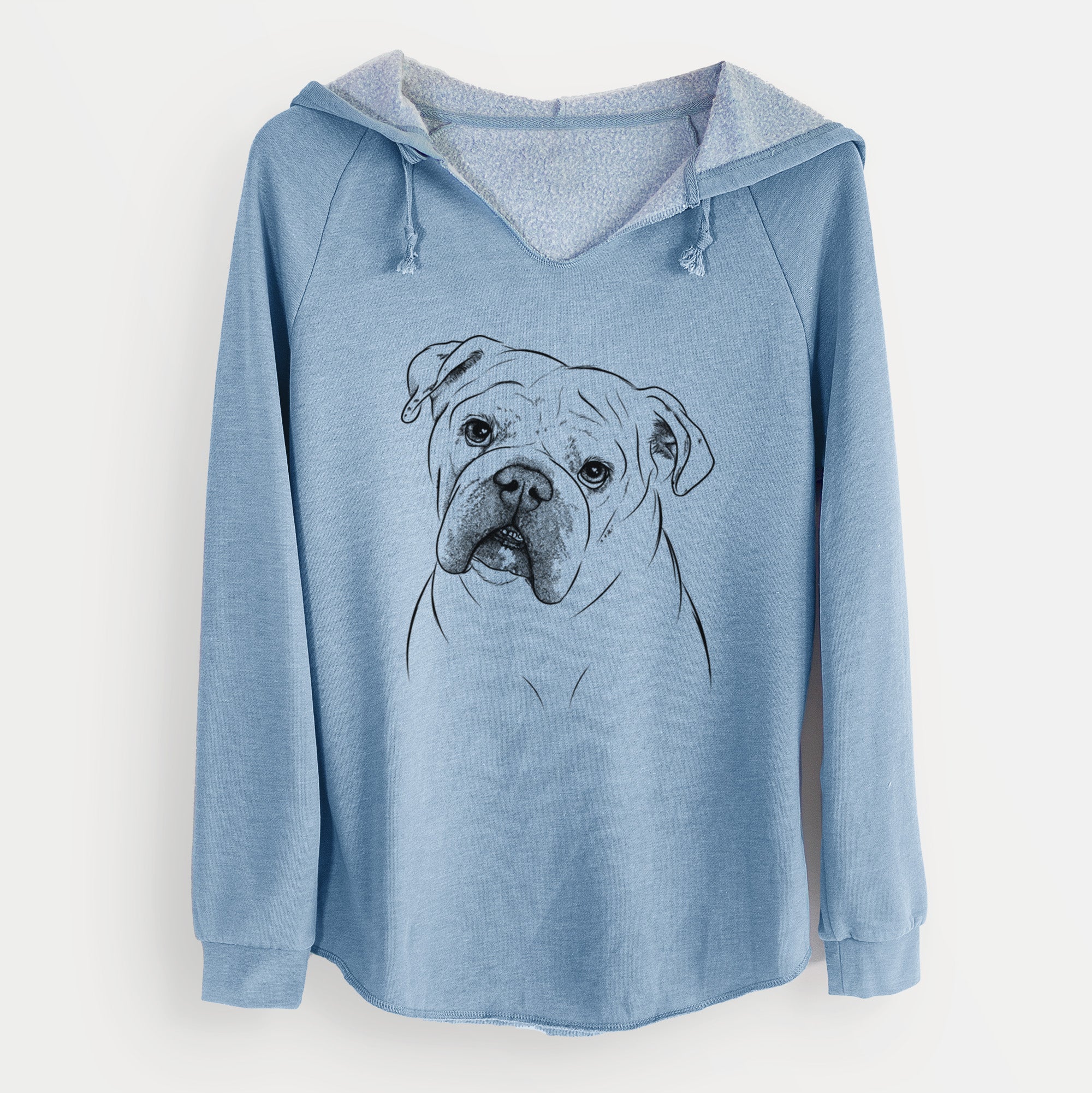 Bare Blossom the English Bulldog - Cali Wave Hooded Sweatshirt