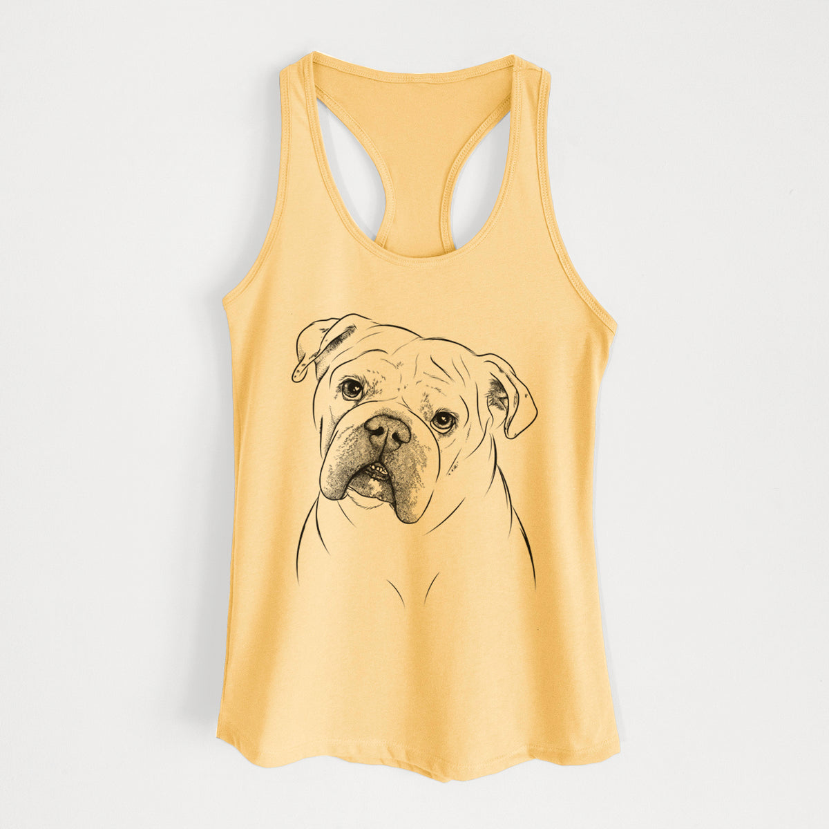 Blossom the English Bulldog - Women's Racerback Tanktop