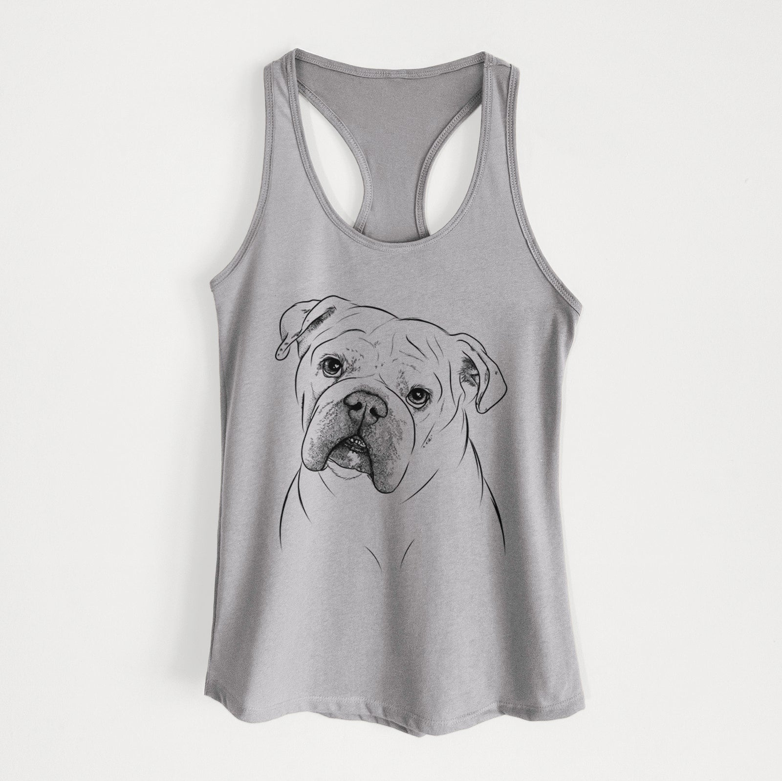 Blossom the English Bulldog - Women's Racerback Tanktop