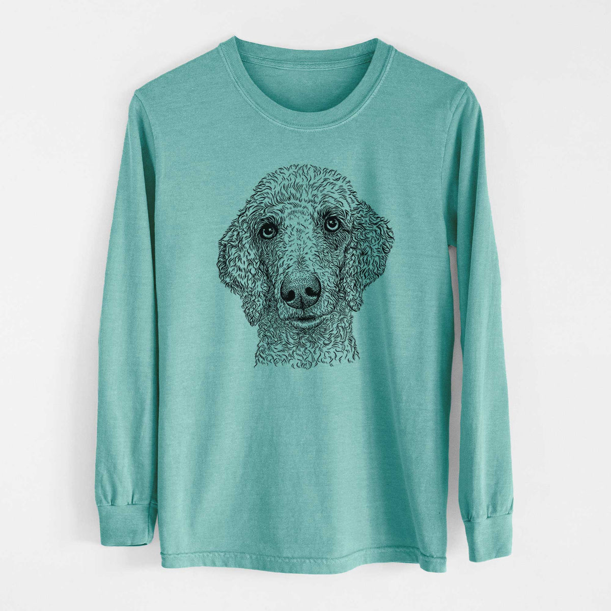 Bare Blossom the Poodle - Heavyweight 100% Cotton Long Sleeve