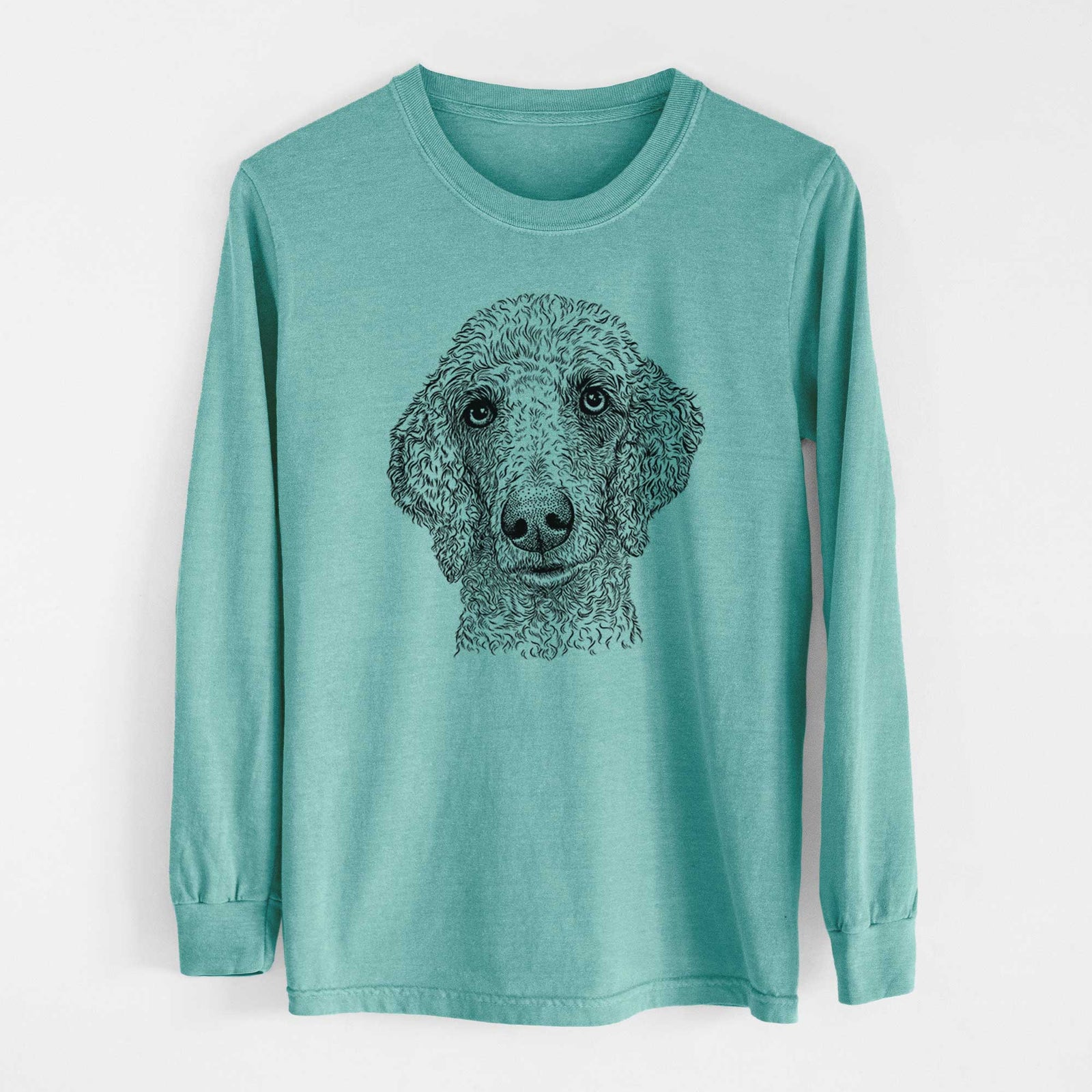 Bare Blossom the Poodle - Heavyweight 100% Cotton Long Sleeve