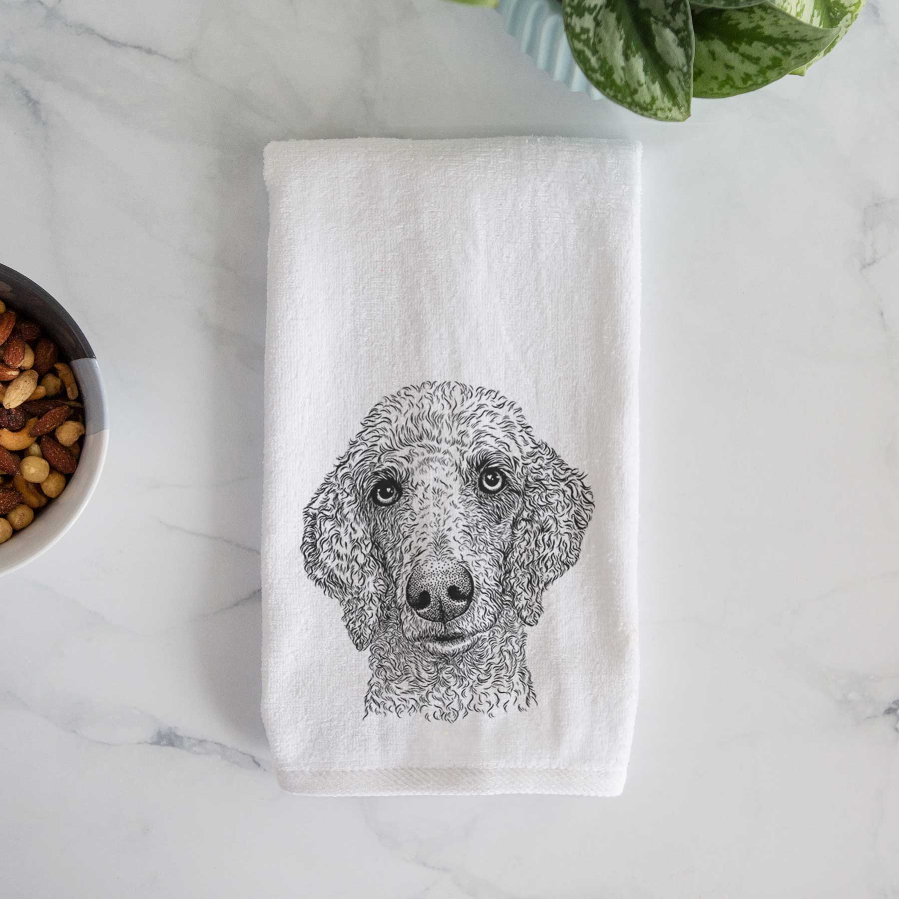 Blossom the Poodle Decorative Hand Towel