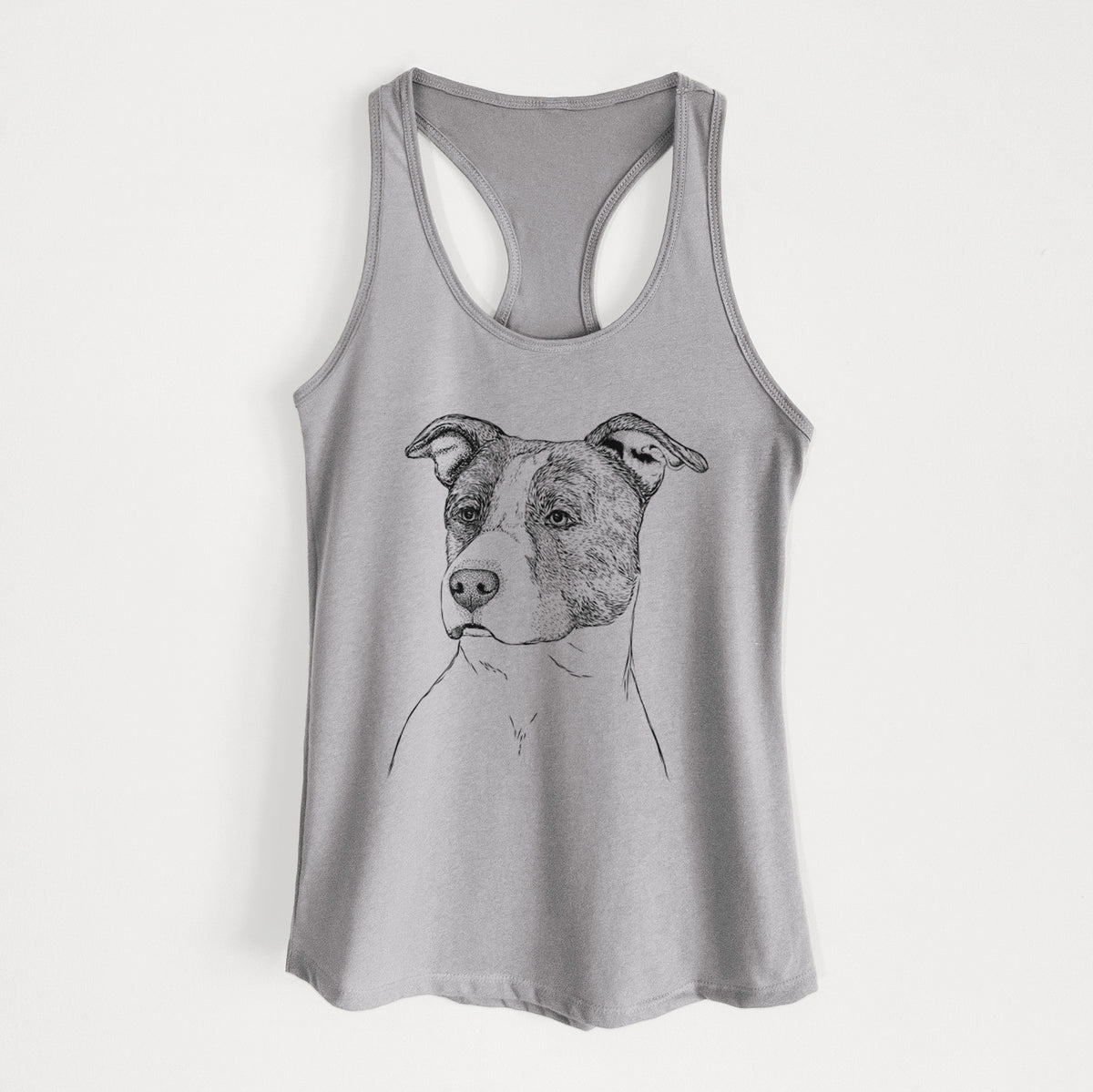 Blu the Pitbull - Women&#39;s Racerback Tanktop