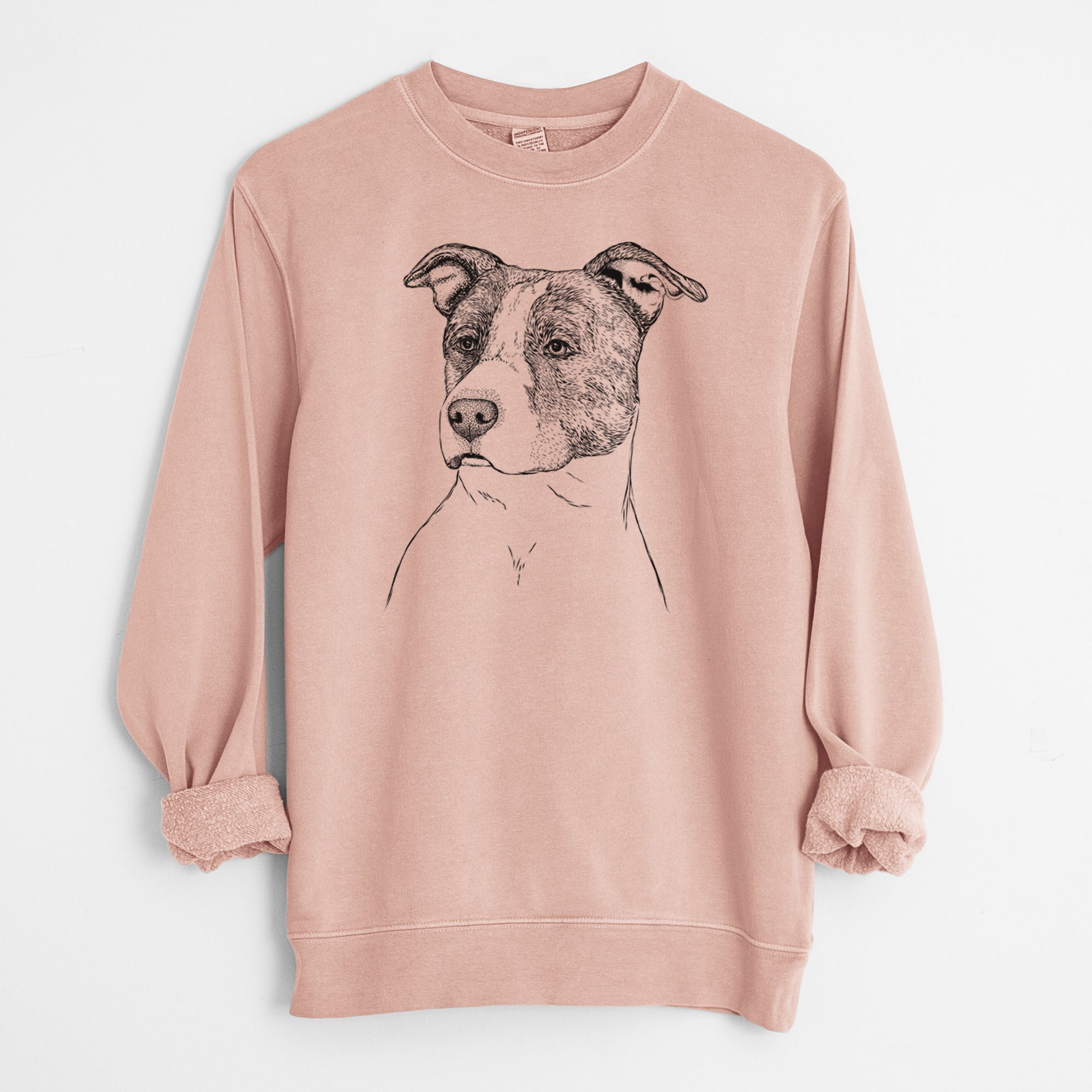 Bare Blu the Pitbull - Unisex Pigment Dyed Crew Sweatshirt