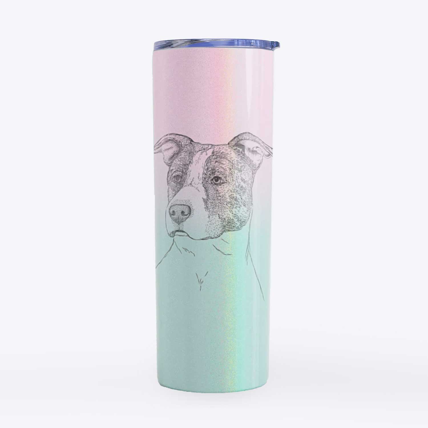 Blu the Pitbull - 20oz Skinny Tumbler