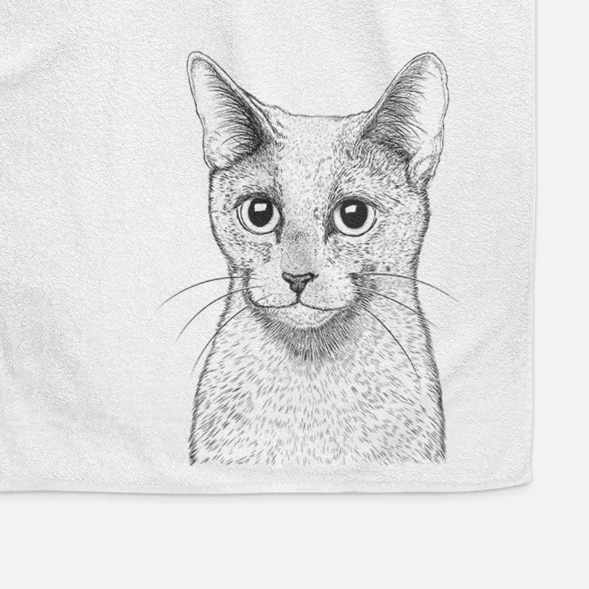 Blue the Russsian Blue Cat Decorative Hand Towel