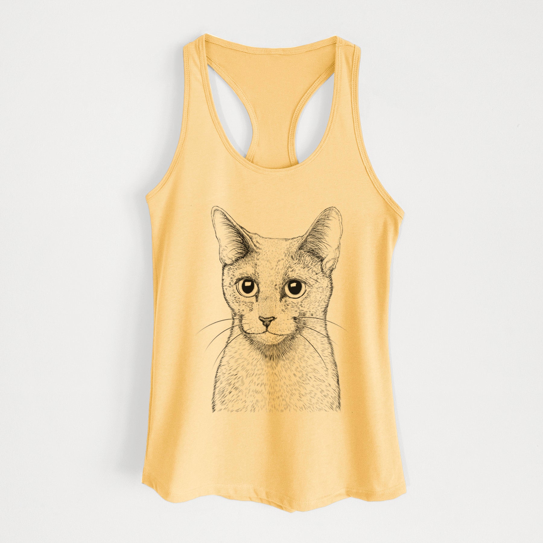 Blue the Russsian Blue Cat - Women's Racerback Tanktop