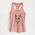 Blue the Russsian Blue Cat - Women's Racerback Tanktop