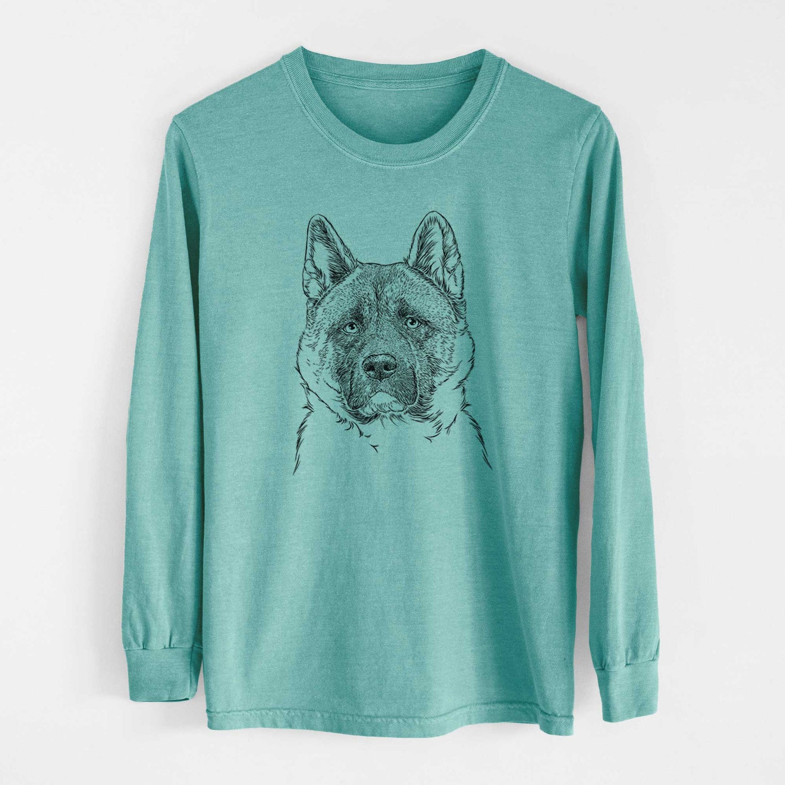 Bare Bo the American Akita - Heavyweight 100% Cotton Long Sleeve