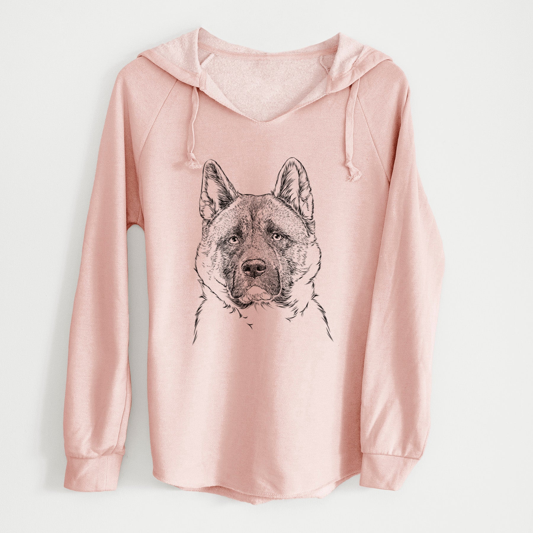 Bare Bo the American Akita - Cali Wave Hooded Sweatshirt