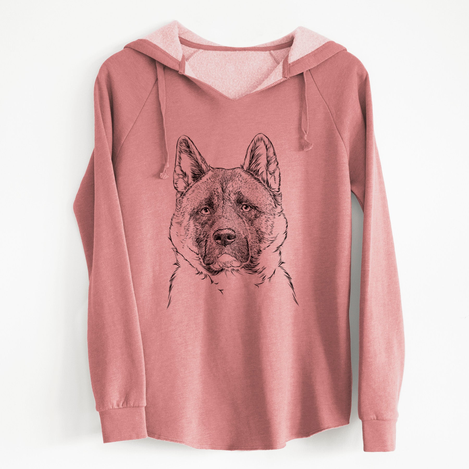 Bare Bo the American Akita - Cali Wave Hooded Sweatshirt