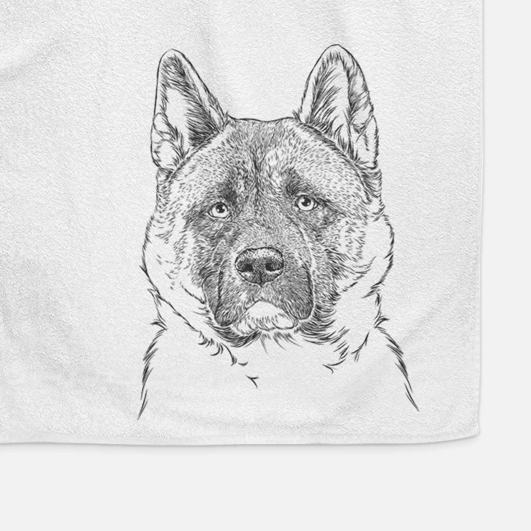 Bo the American Akita Decorative Hand Towel