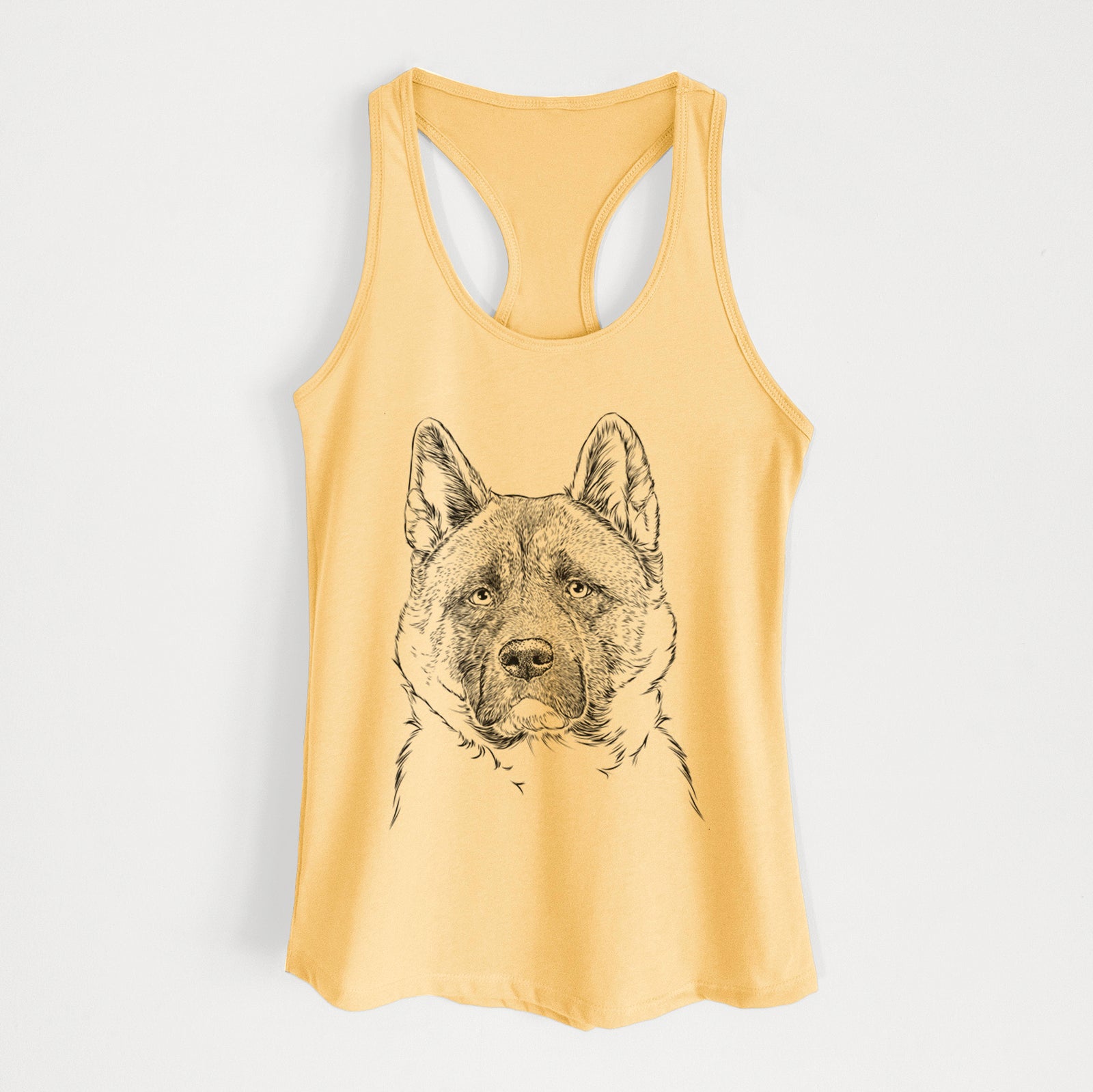 Bo the American Akita - Women's Racerback Tanktop