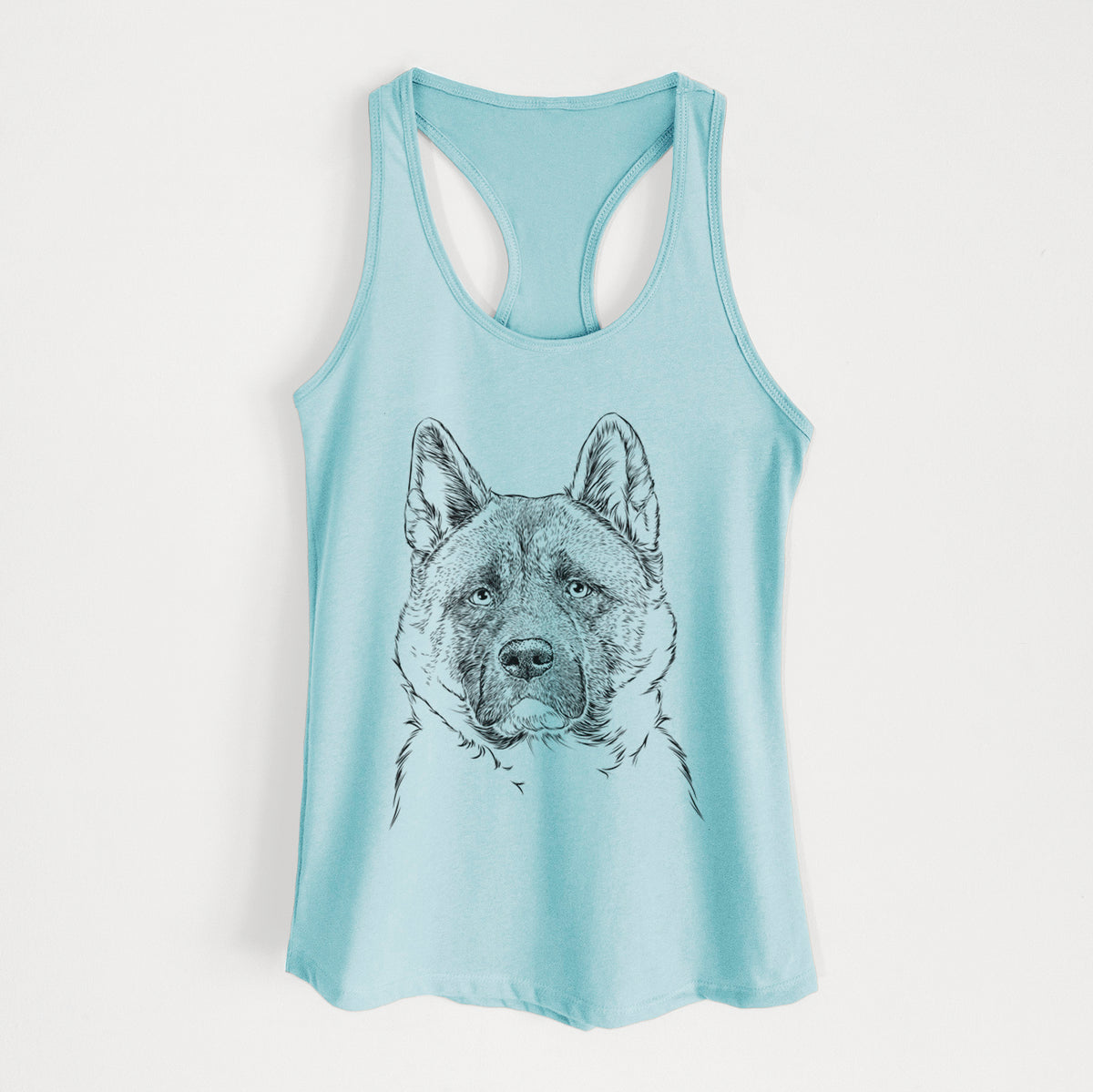 Bo the American Akita - Women's Racerback Tanktop