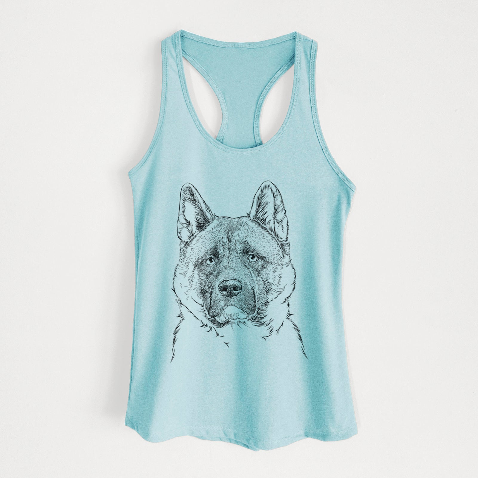 Bo the American Akita - Women's Racerback Tanktop