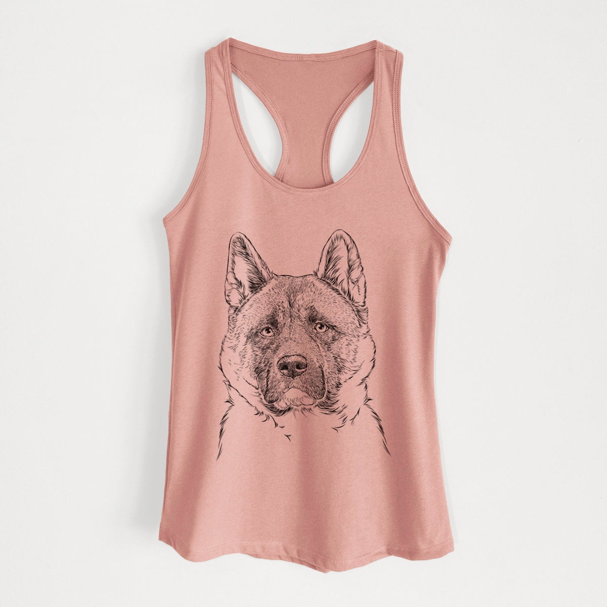 Bo the American Akita - Women's Racerback Tanktop