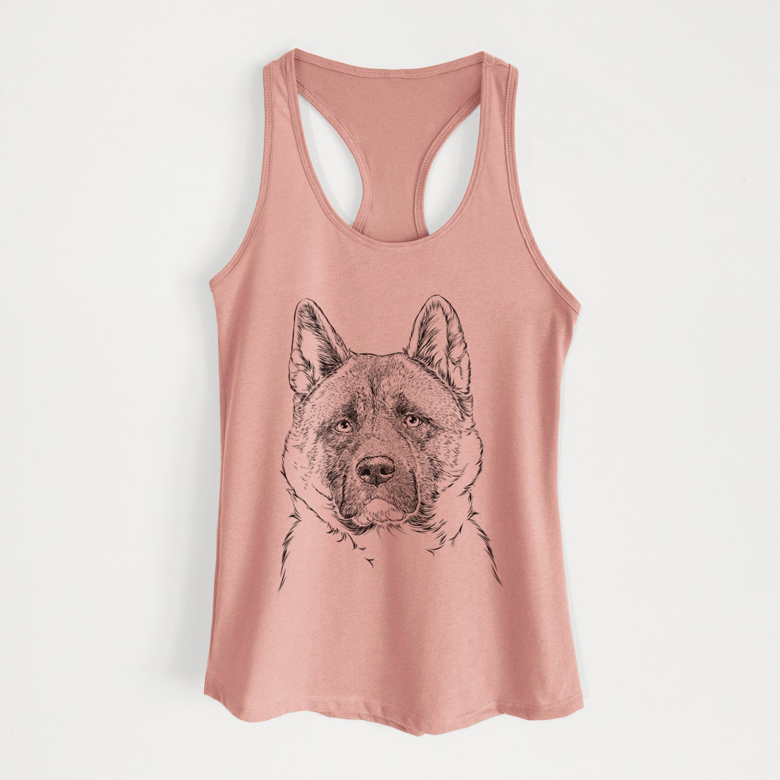 Bo the American Akita - Women's Racerback Tanktop
