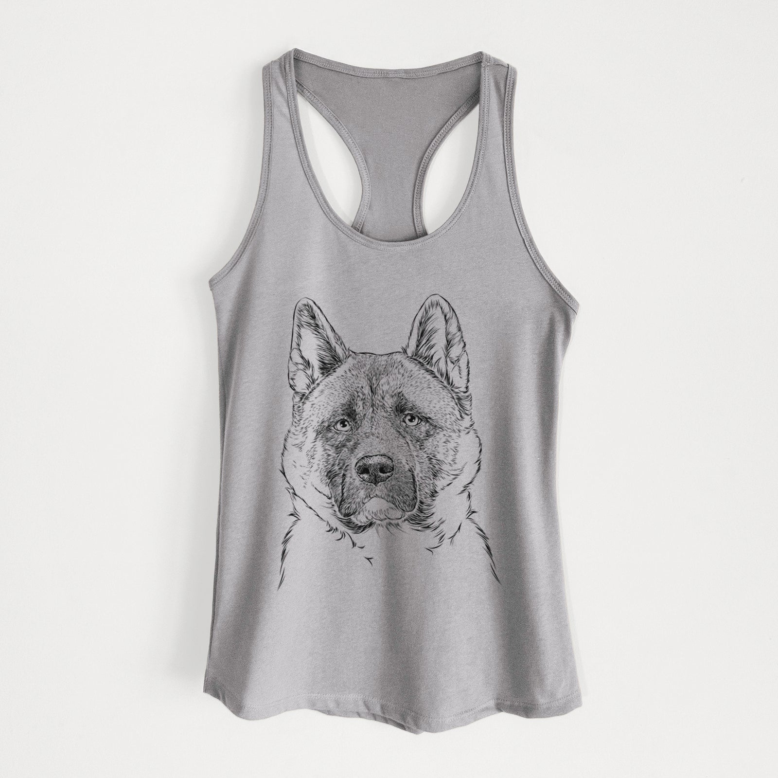 Bo the American Akita - Women's Racerback Tanktop