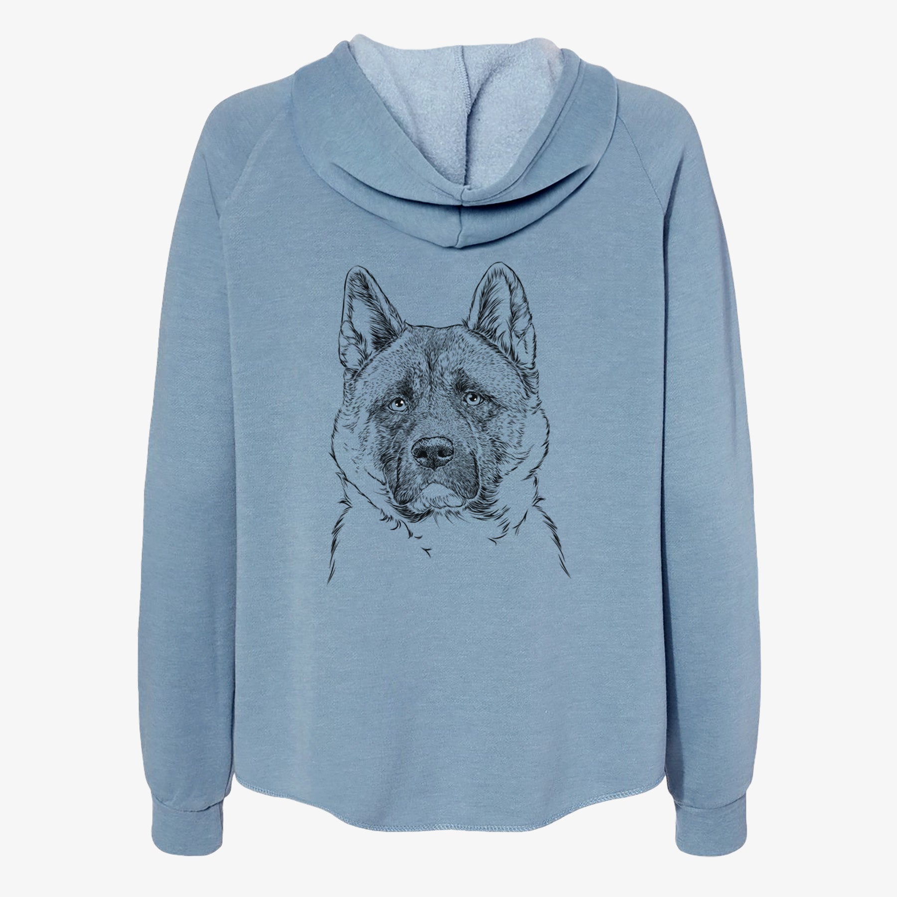 Bo the American Akita - Women's Cali Wave Zip-Up Sweatshirt