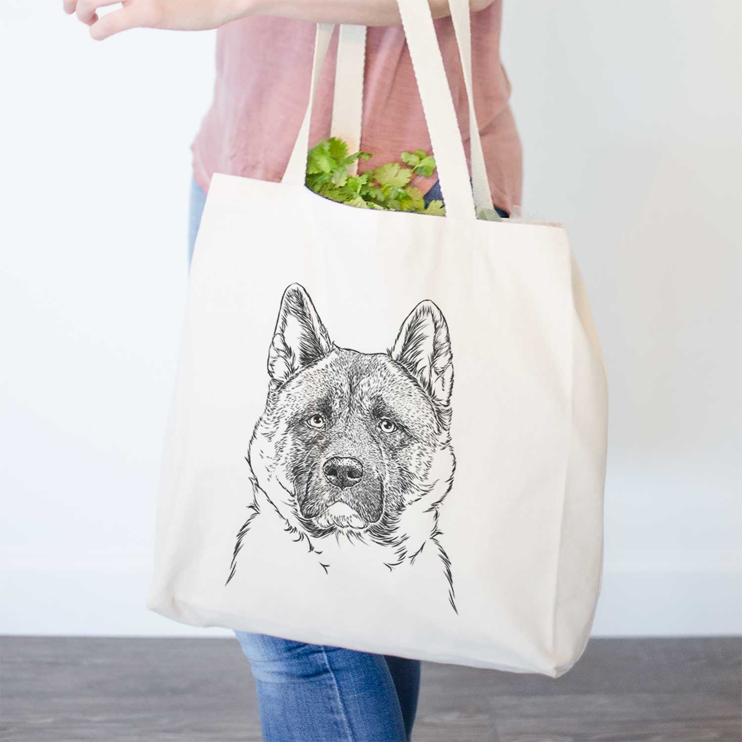 Bo the American Akita - Tote Bag