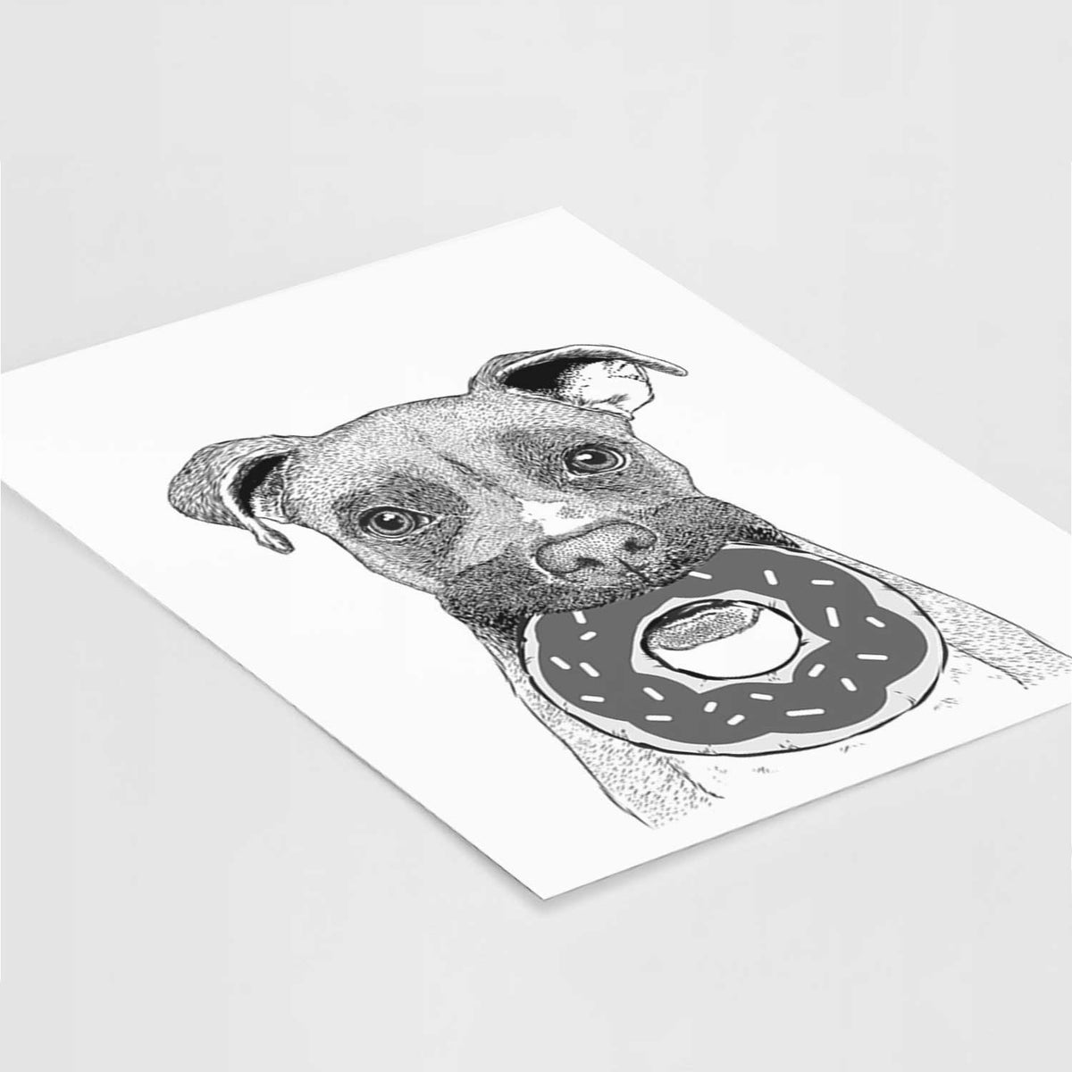 Bo the Boxer Art Print